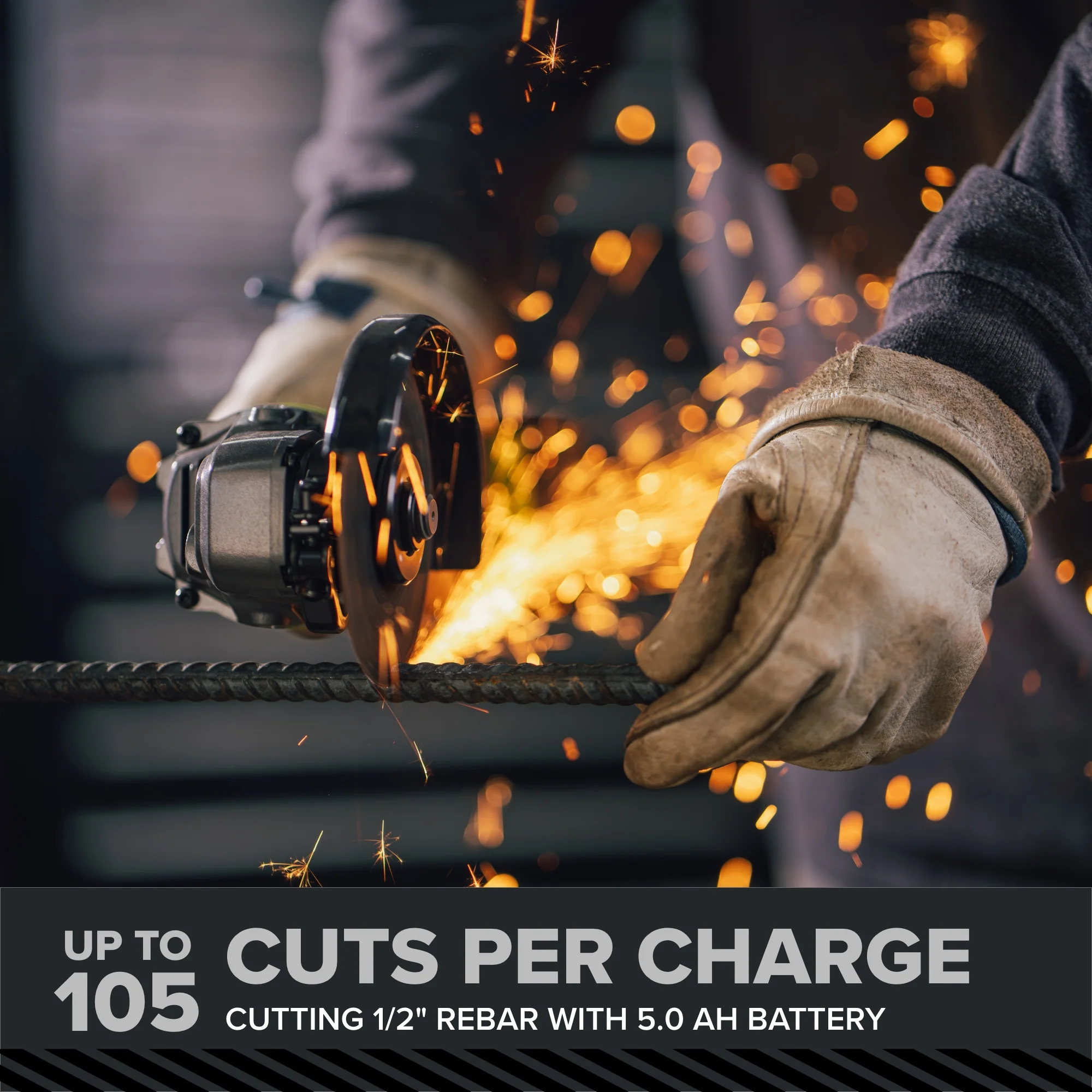 24V PowerAll Pro 4-1/2" Angle Grinder, with Handle, Grinding Wheel, Guards, and Spanner Wrench - Image 12