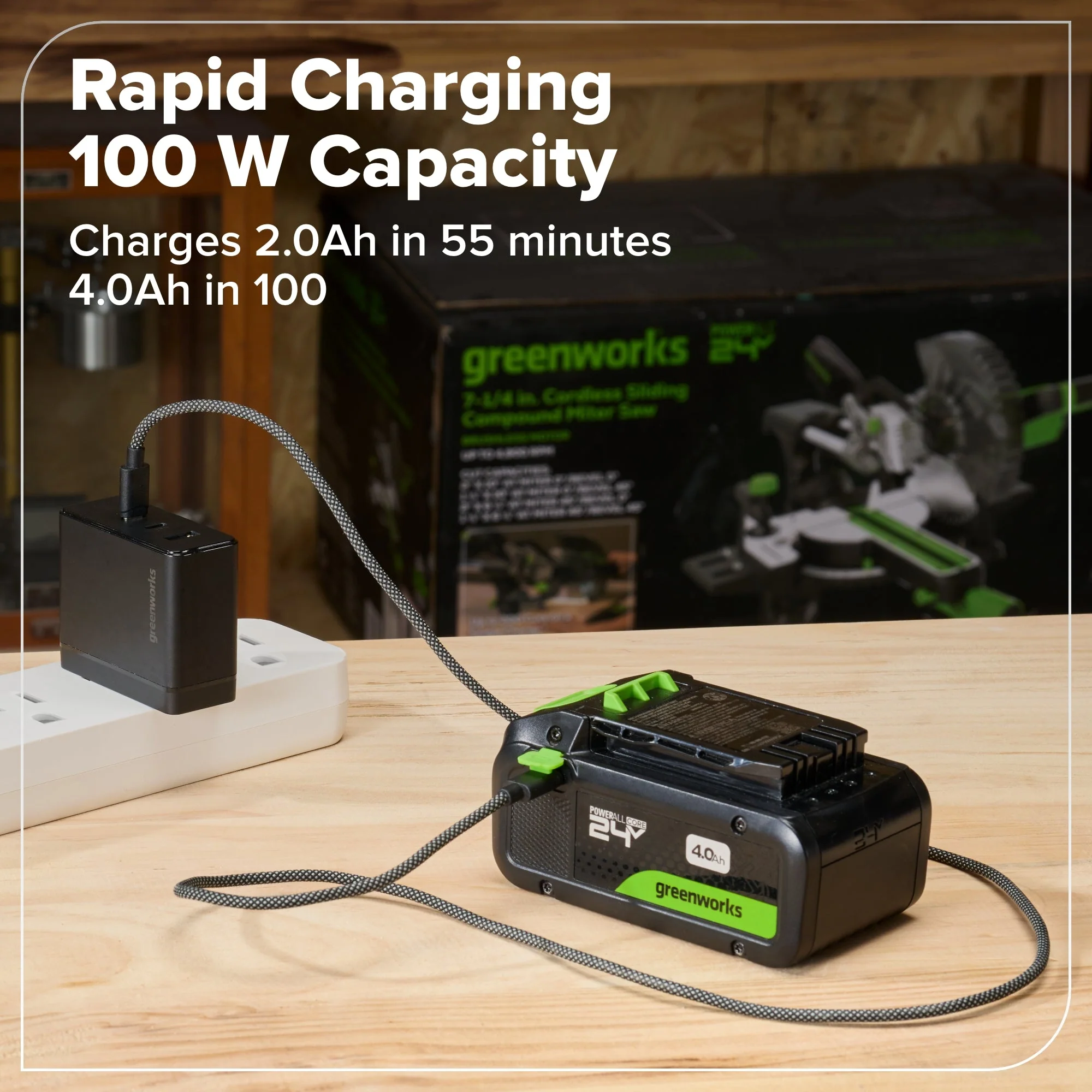 24V Cordless Battery 400 in-lbs Drill / Driver and 1950 in-lbs Impact Driver, Two(2) 2.0 Ah USB-C Batteries and 65W USB-C Fast Charger - Image 15