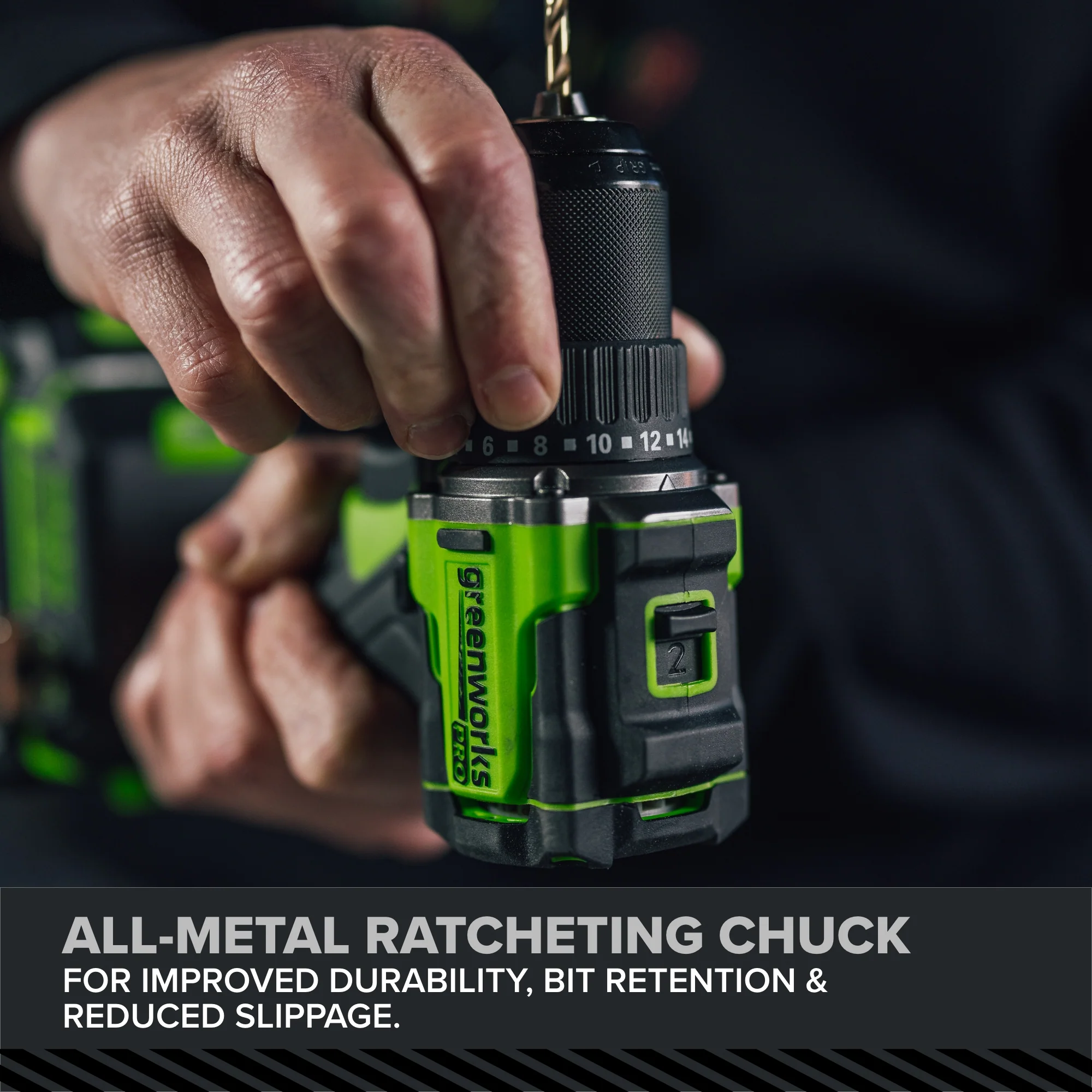 24V PowerAll Pro 1/2" 530 in-lb Drill Driver, with 2.0 Ah USB-C Battery, 30W USB-C Charger Block, 3' 100W USB-C Cable - Image 16