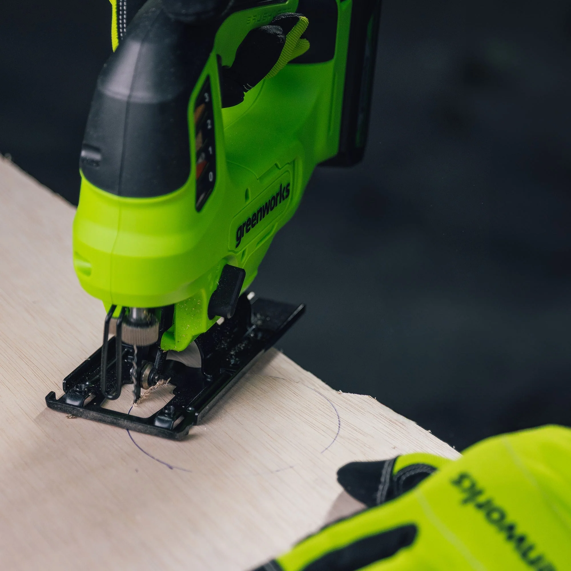 24V Cordless Battery Brushless Jig Saw, 1.5 Ah Battery and Charger - Image 2