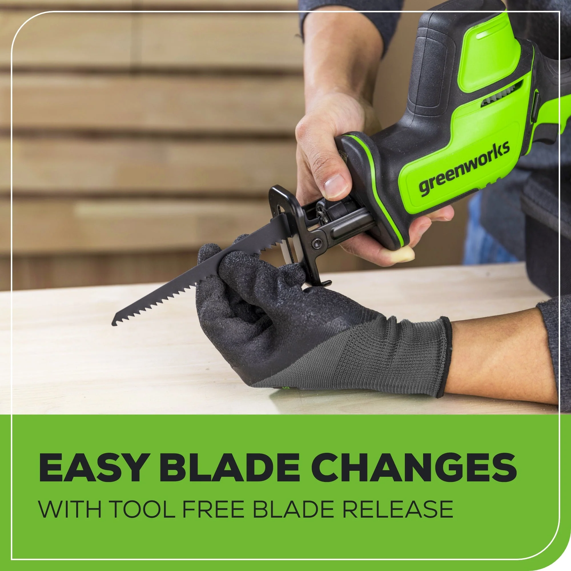 24V 1" One-Handed Compact Reciprocating Saw (Tool Only? - Image 9