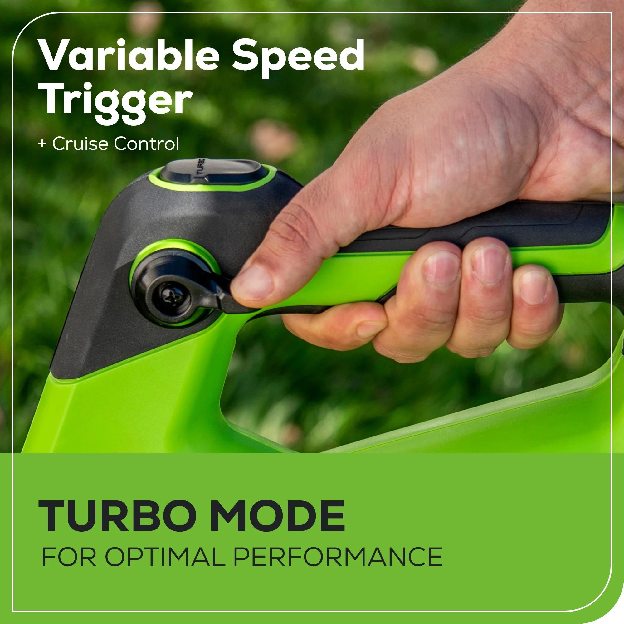 48V (24V x 2) 585 CFM Cordless Battery Leaf Blower w/ (2) 4.0 Ah USB Batteries & Dual Port Charger - Image 4