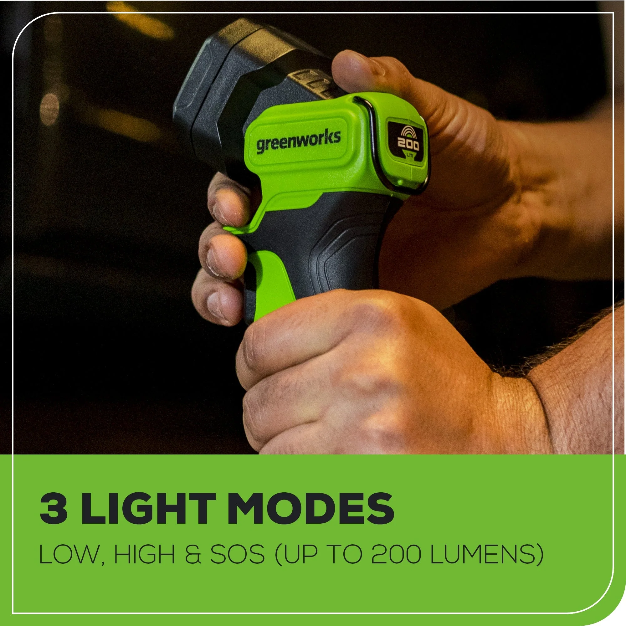 24V 200 Lumen Cordless Battery LED Flashlight (Tool Only) - Image 4