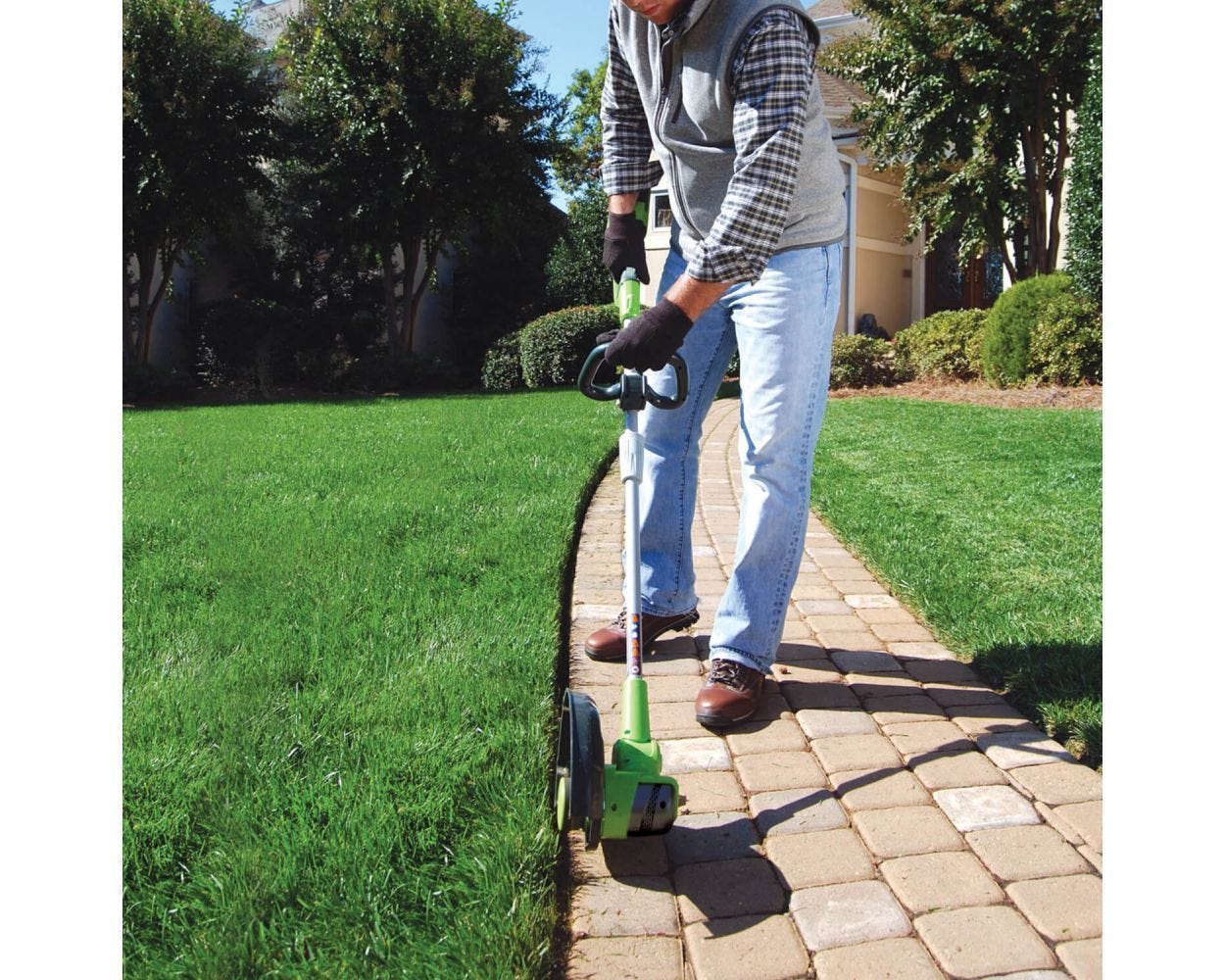 24V 12" Cordless Battery String Trimmer & 330 CFM Leaf Blower Combo Kit w/ 2.0 Ah Battery & Charger - Image 3