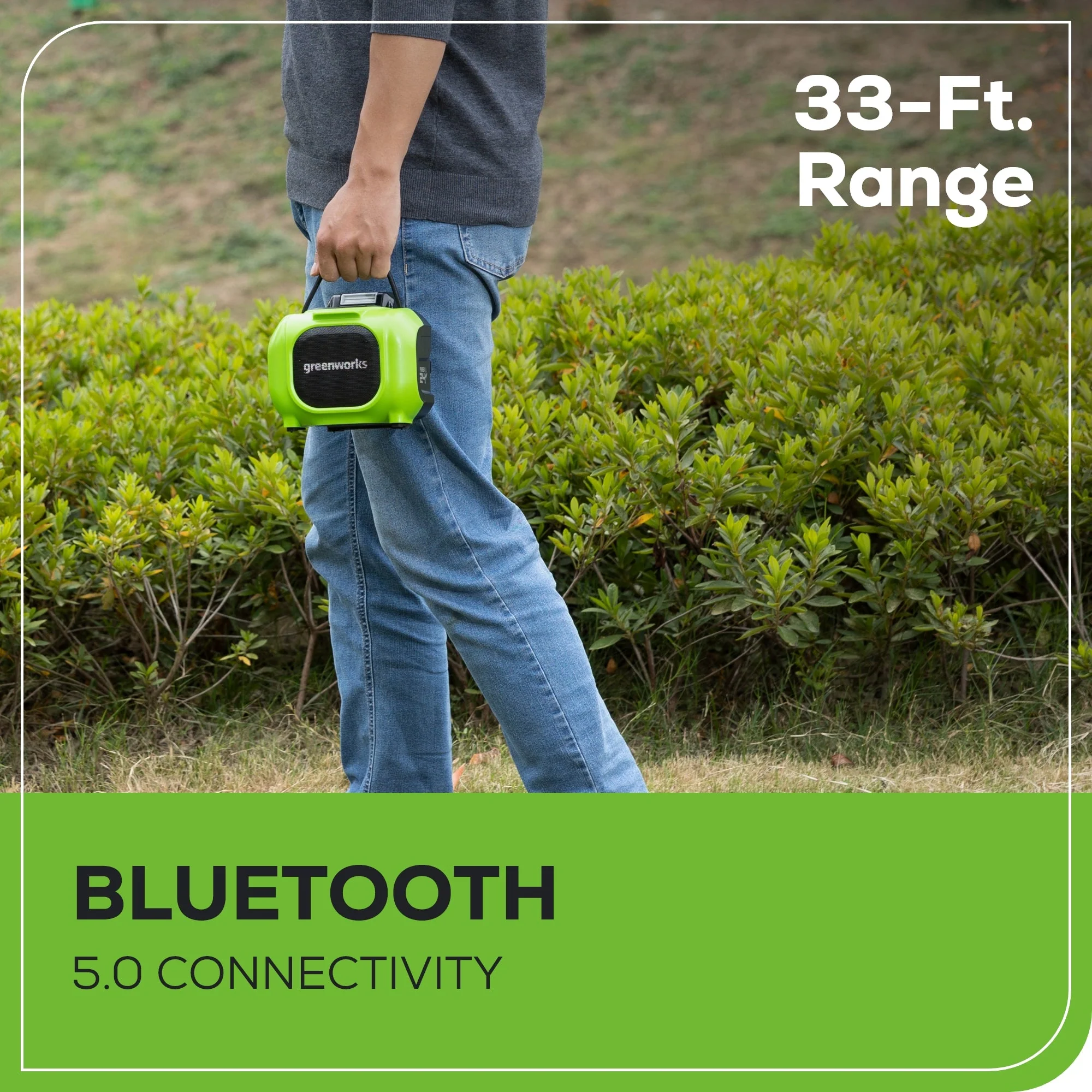 24V Cordless Battery Mini Bluetooth Speaker (Tool Only) - Image 8