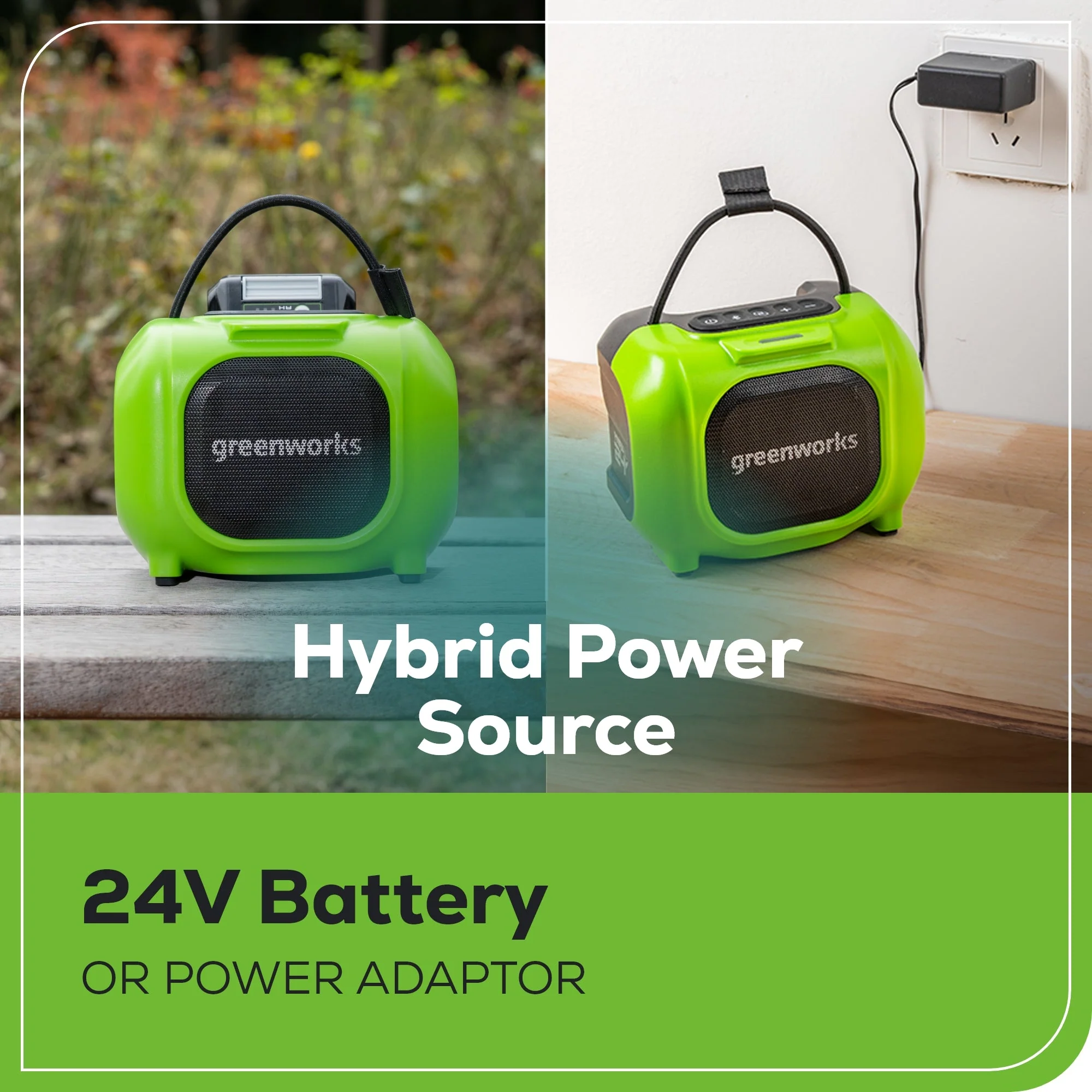 24V Cordless Battery Mini Bluetooth Speaker: 2.0 Ah Battery and Charger - Image 7