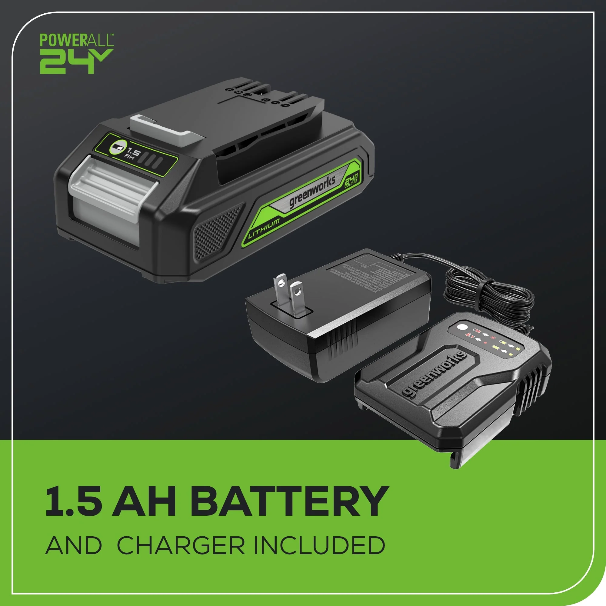 24V Shear Shrubber, 1.5Ah USB Battery and 0.5A Charger - Image 10