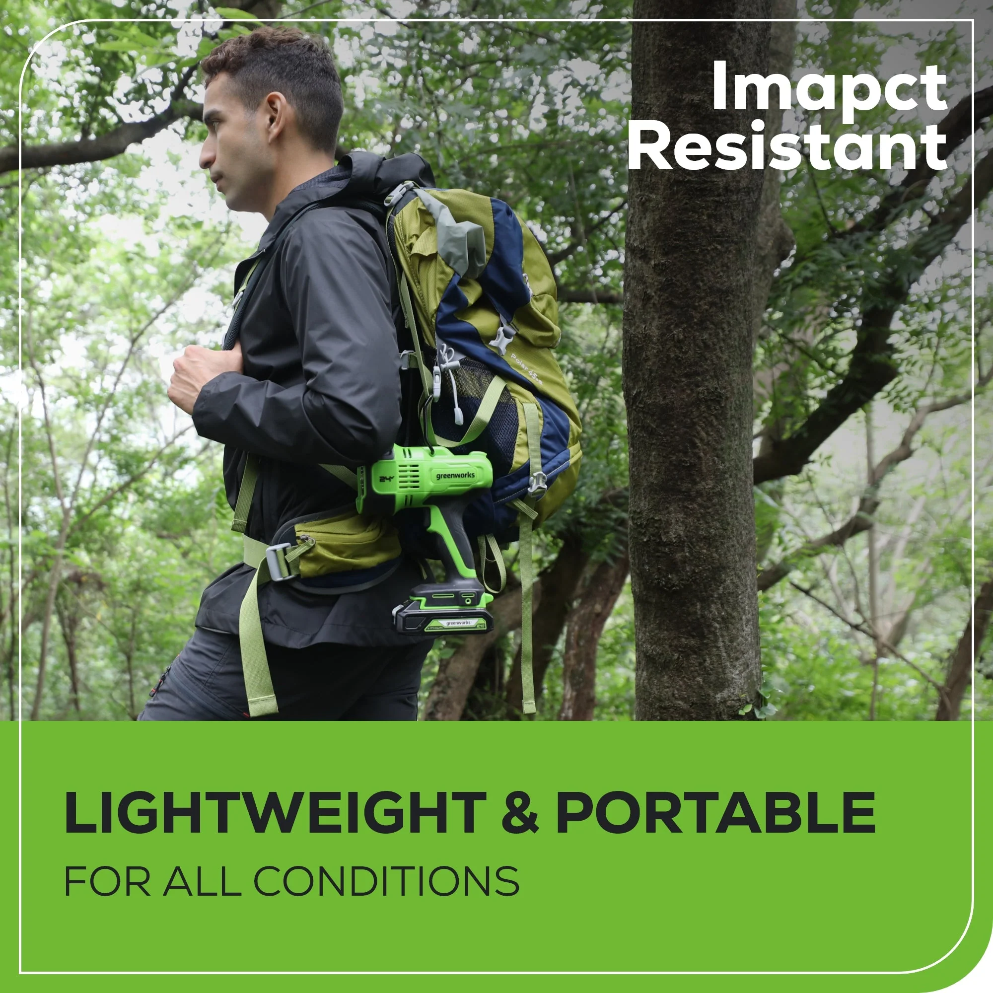 24V Cordless Battery Spot Light: 2.0 Ah Battery and Charger - Image 7