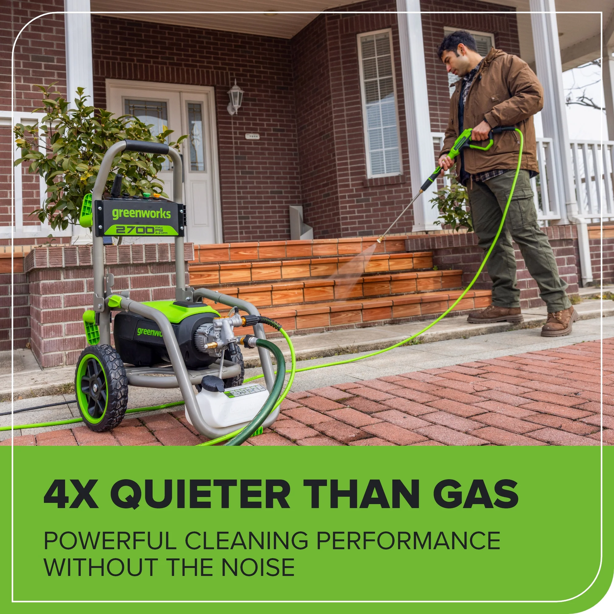 2700 PSI 1.2 GPM Cold Water Electric Pressure Washer - Image 14