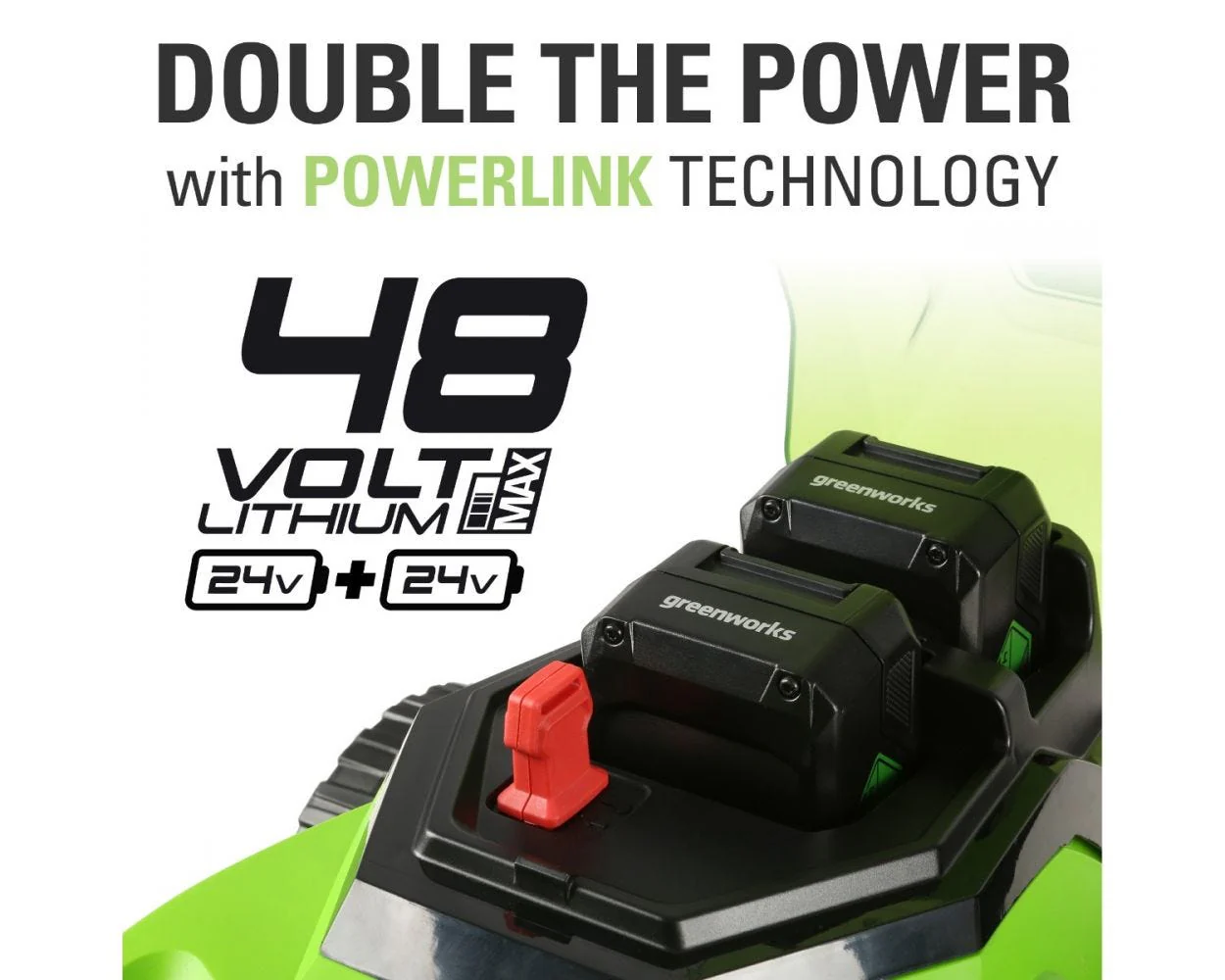 48V (24V x 2) 17" Cordless Battery Push Lawn Mower w/ Two (2) 4.0Ah USB Batteries & Dual Port Charger - Image 6