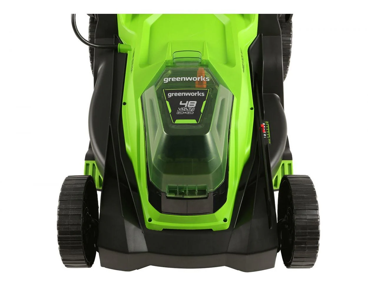 48V (24V x 2) 17" Cordless Battery Push Lawn Mower w/ Two (2) 4.0Ah USB Batteries & Dual Port Charger - Image 8