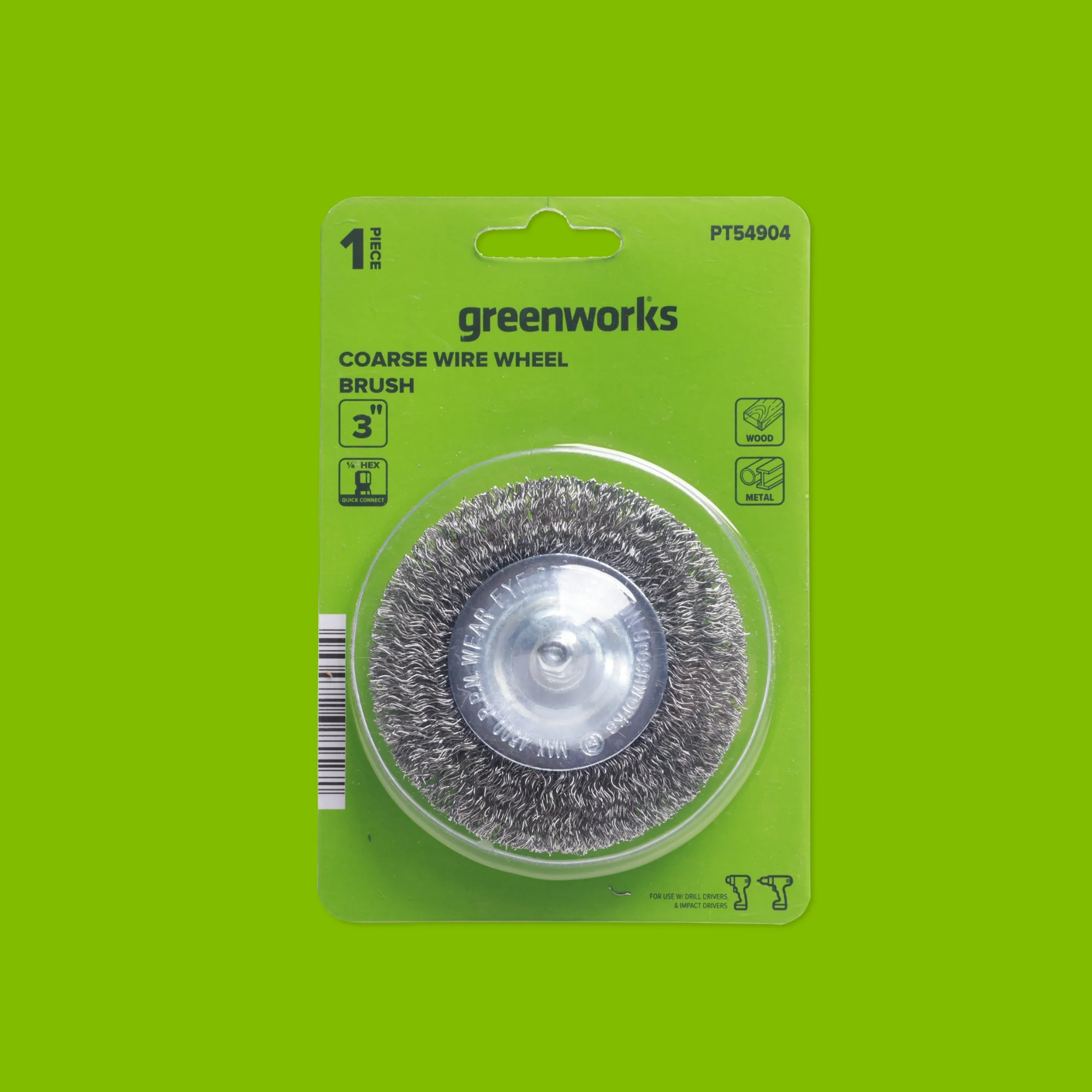 3" Coarse Wire Wheel Brush for Weld Scale, Paint, or Rust Removal and Surface Prep, for Use with Impact and Drill Drivers - Image 6