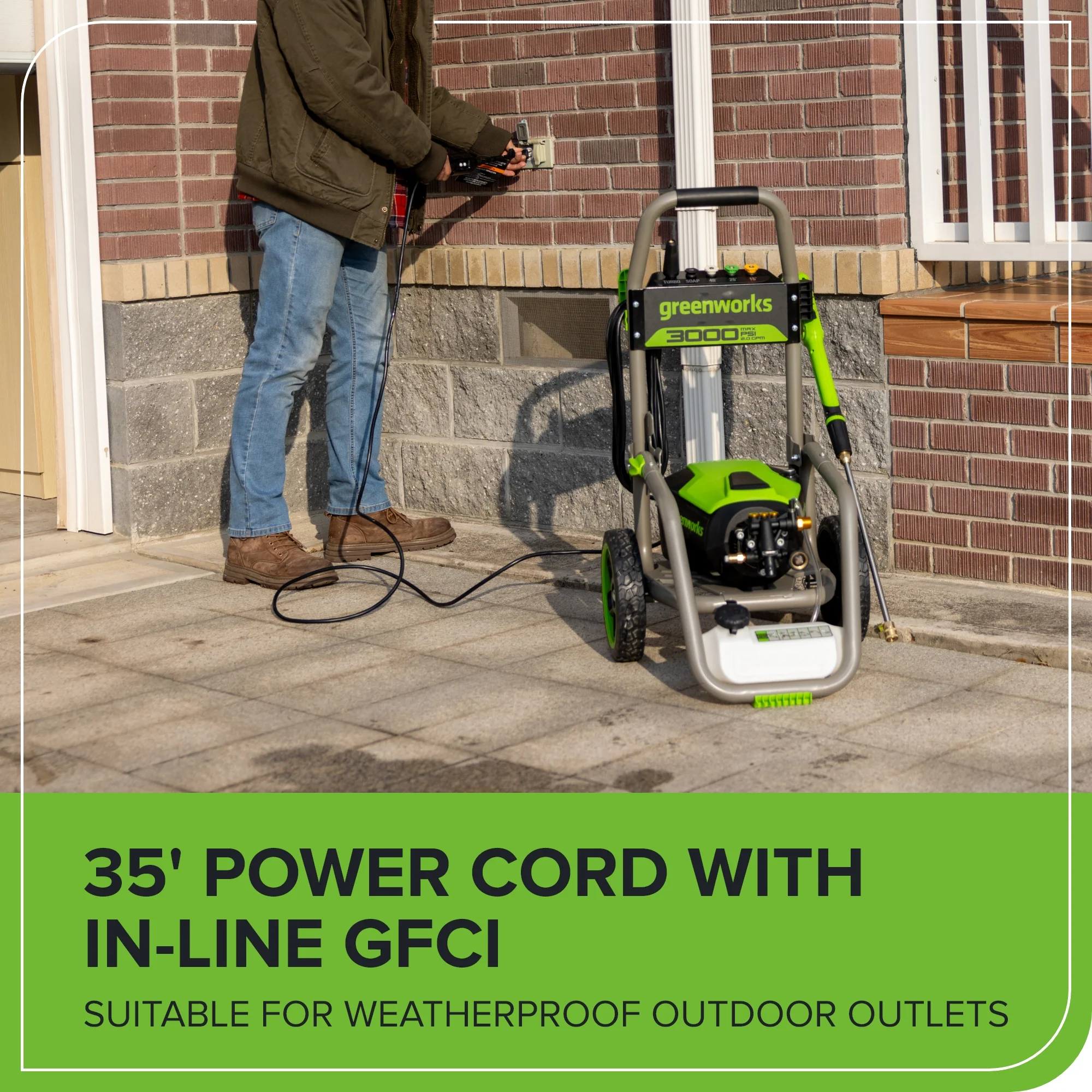 3000 PSI 2.0 GPM Cold Water Electric Pressure Washer (Gen 2) - Image 11