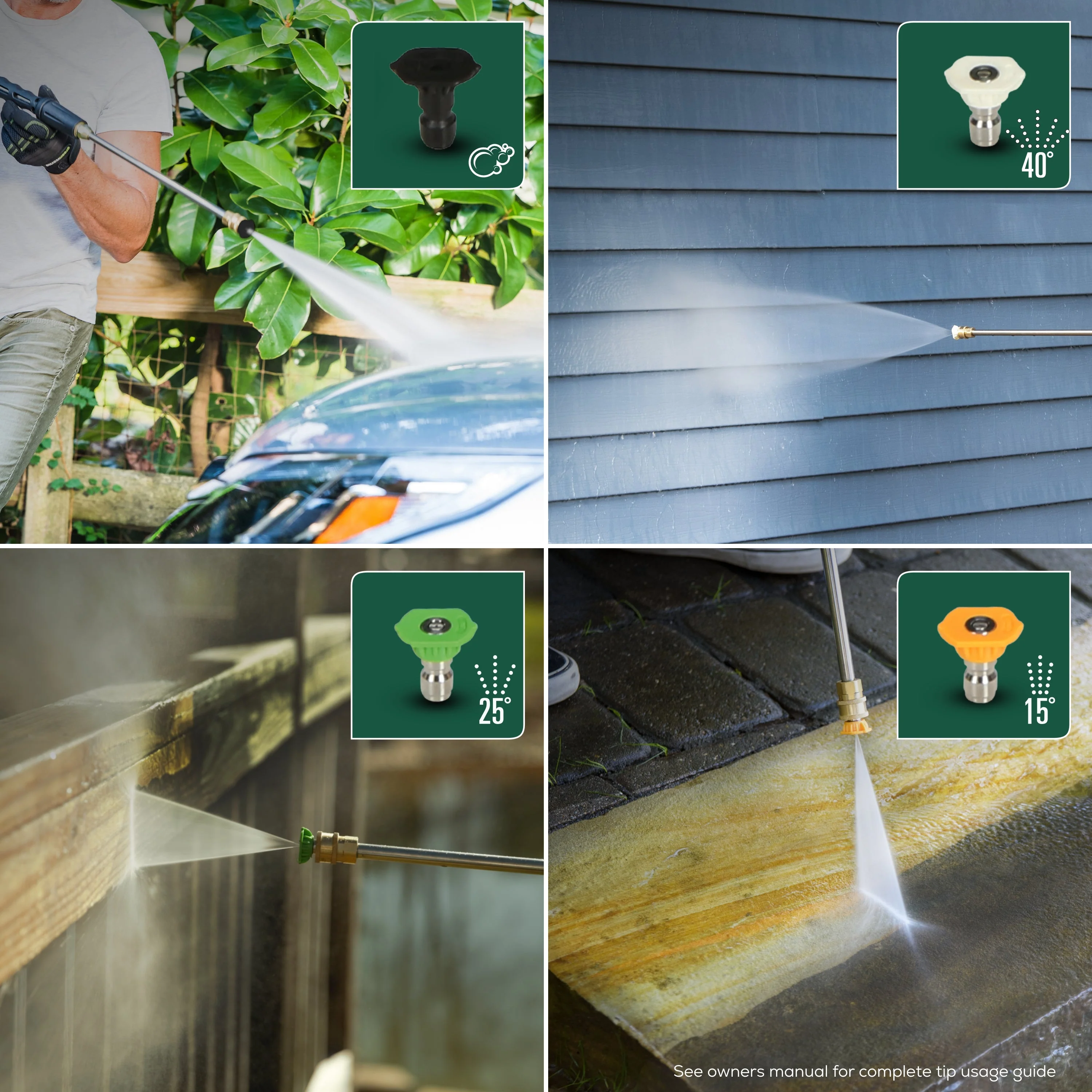 3000 PSI Pressure Washer, 15" Surface Cleaner and Extension Combo Kit - Image 10