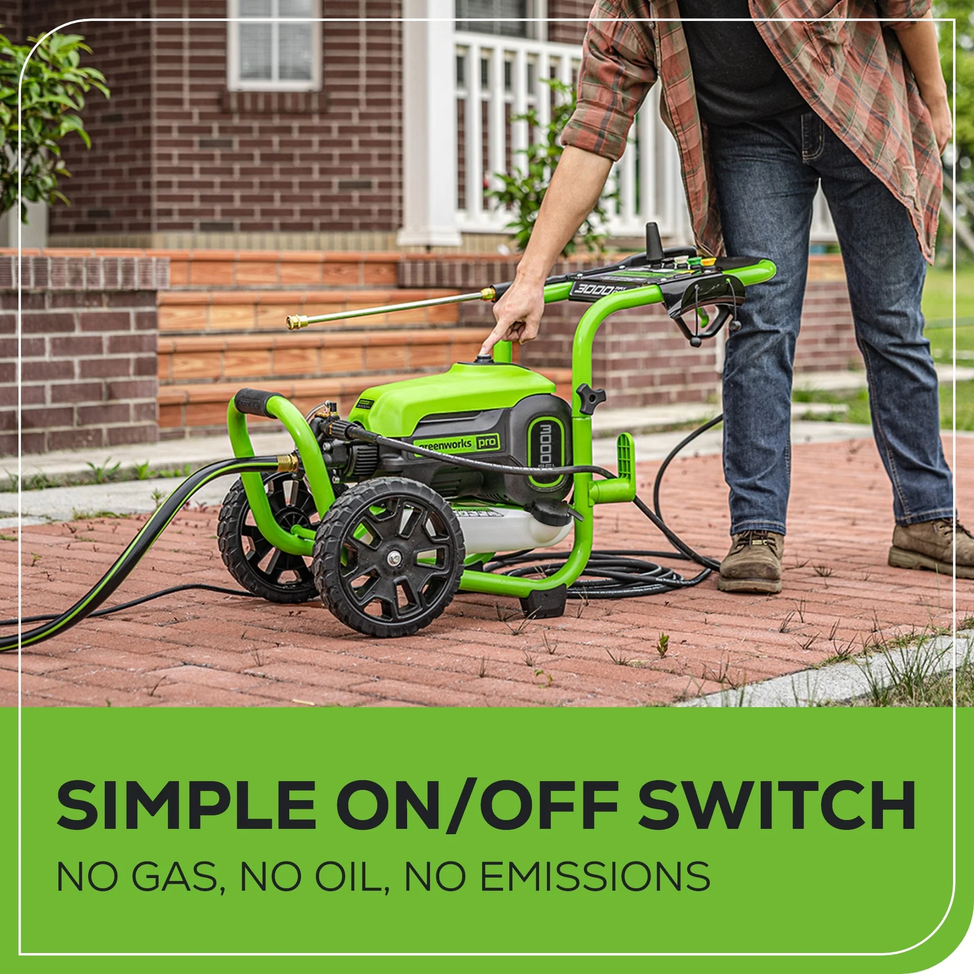 3000 PSI Pressure Washer, 24V 600-PSI Cordless Power Cleaner Combo Kit - Image 4