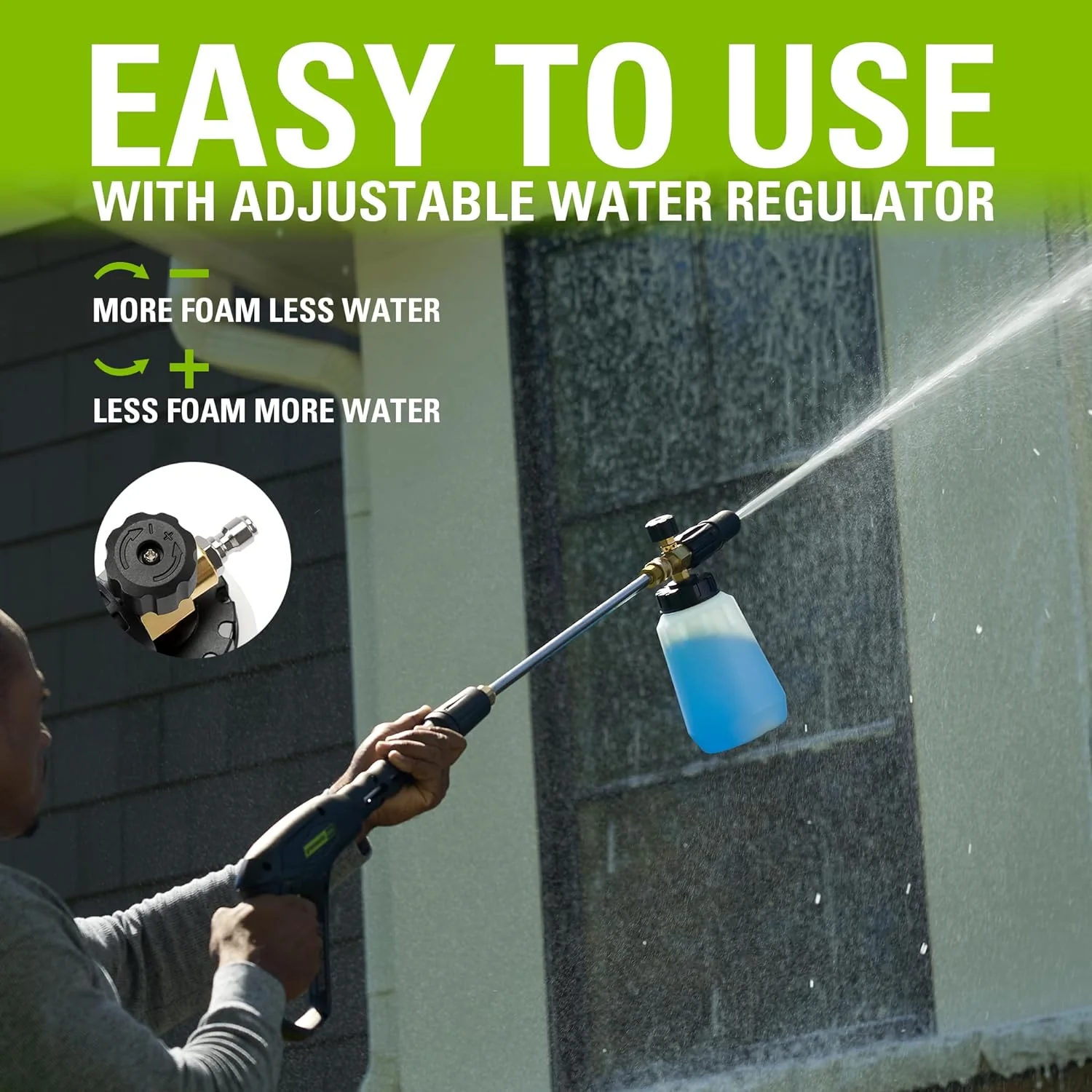 3000 PSI Pressure Washer, Premium Foam Cannon Combo Kit - Image 11