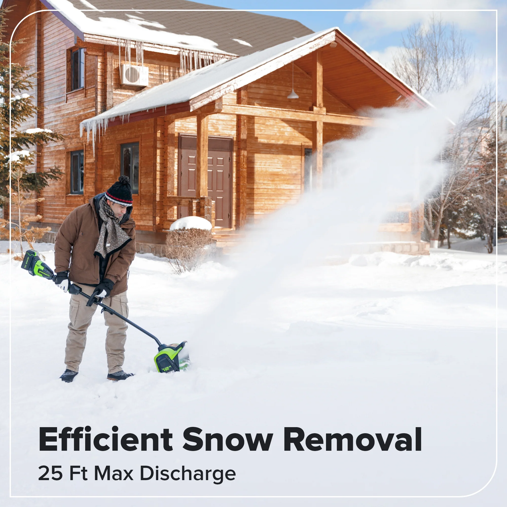 40V 12" Cordless Battery LED Snow Shovel: 4.0 Ah Battery and Charger - Image 6
