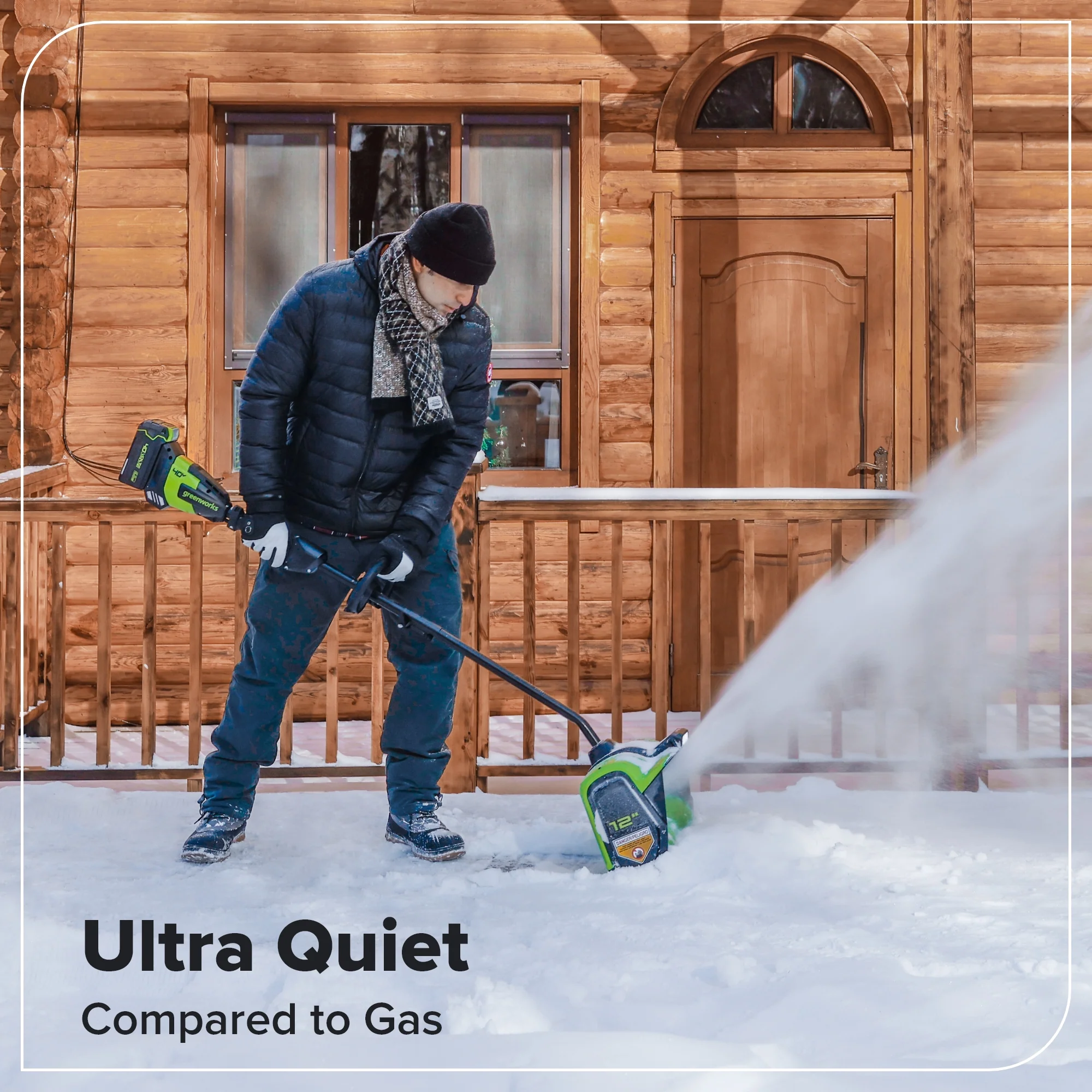 40V 12" Cordless Battery LED Snow Shovel: 4.0 Ah Battery and Charger - Image 8
