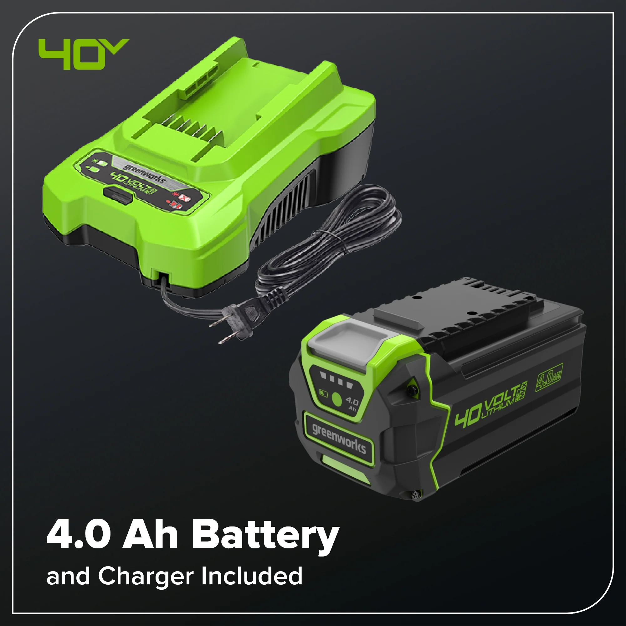 40V 12" Cordless Battery LED Snow Shovel: 4.0 Ah Battery and Charger - Image 9