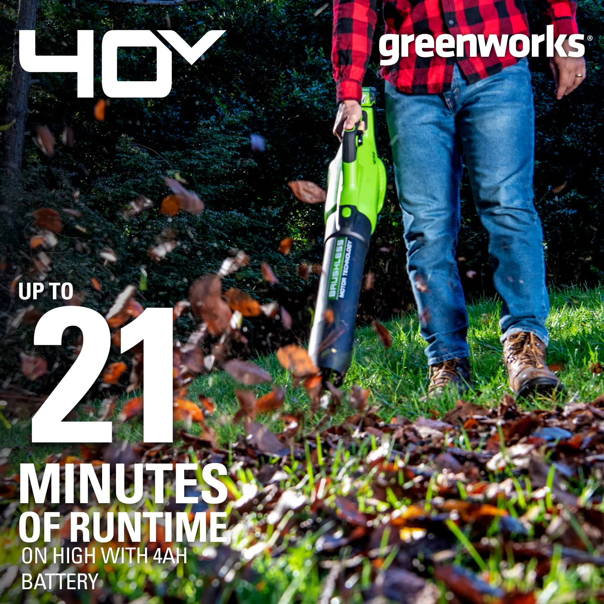 40V 12" Cordless Battery String Trimmer, 550 CFM Blower and 24" Hedge Trimmer Combo Kit: 2.0 Ah Battery and Charger - Image 9
