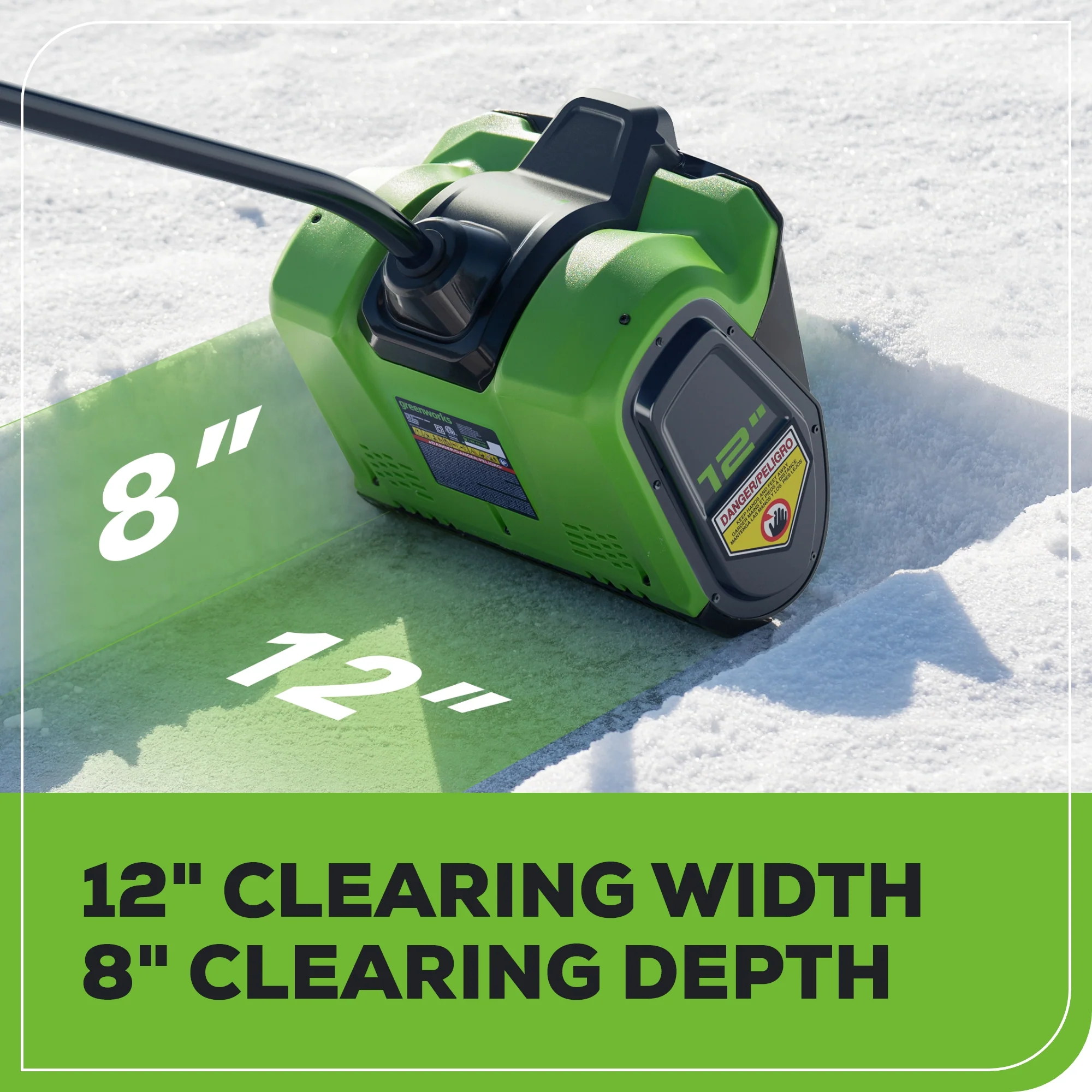 40V 12" Cordless Brushless Snow Shovel with Light (Tool Only) - Image 8