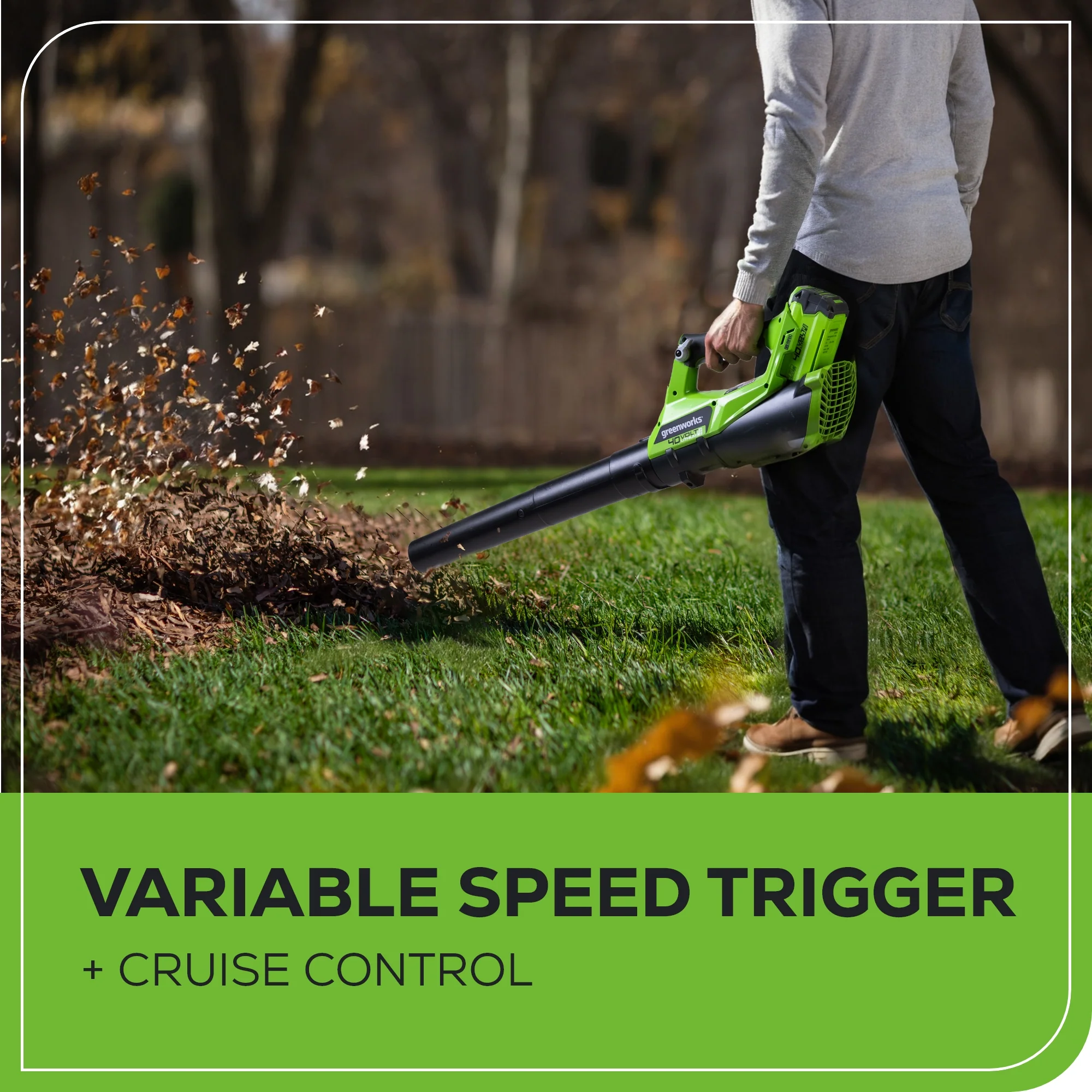 40V 12" Cordless String Trimmer and Leaf Blower Combo Kit w/ 2.0Ah Battery & Charger - Image 5