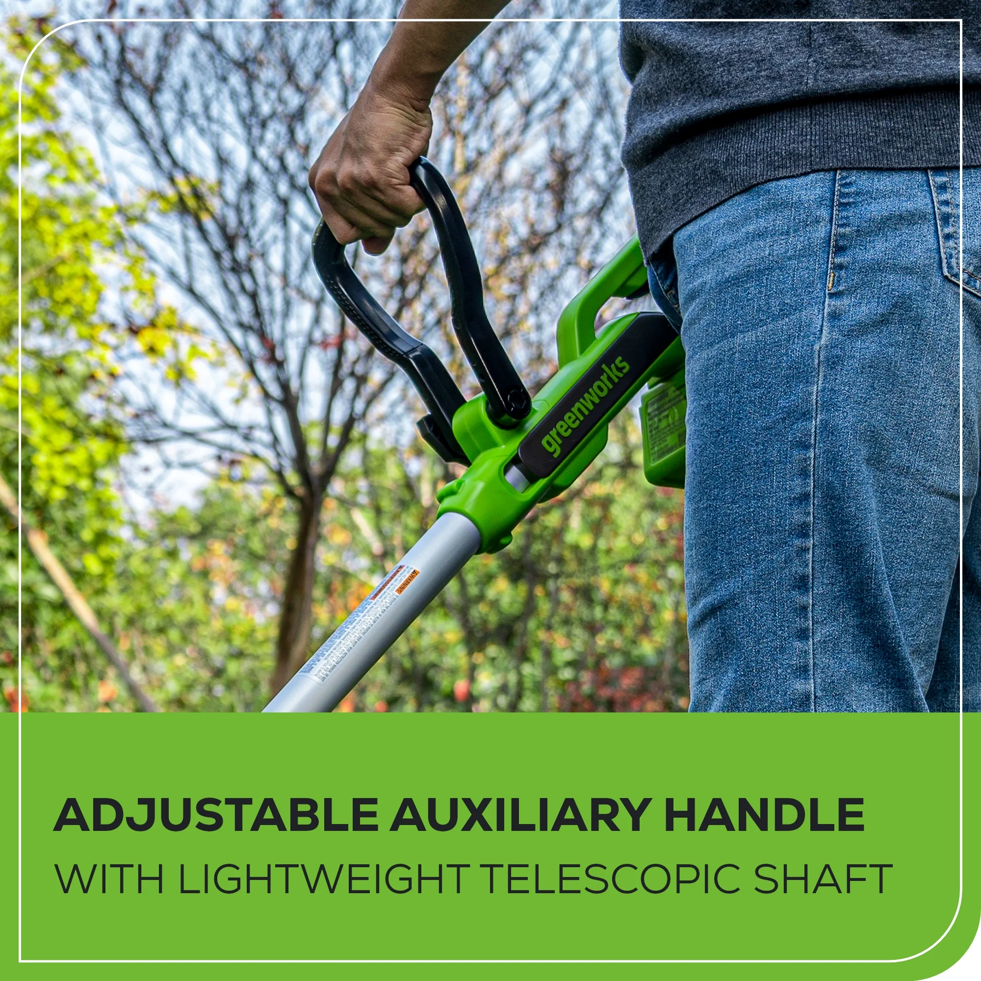 40V 13" Gen 2 Cordless Battery String Trimmer / Edger: 2.0 Ah USB Battery and Charger - Image 7