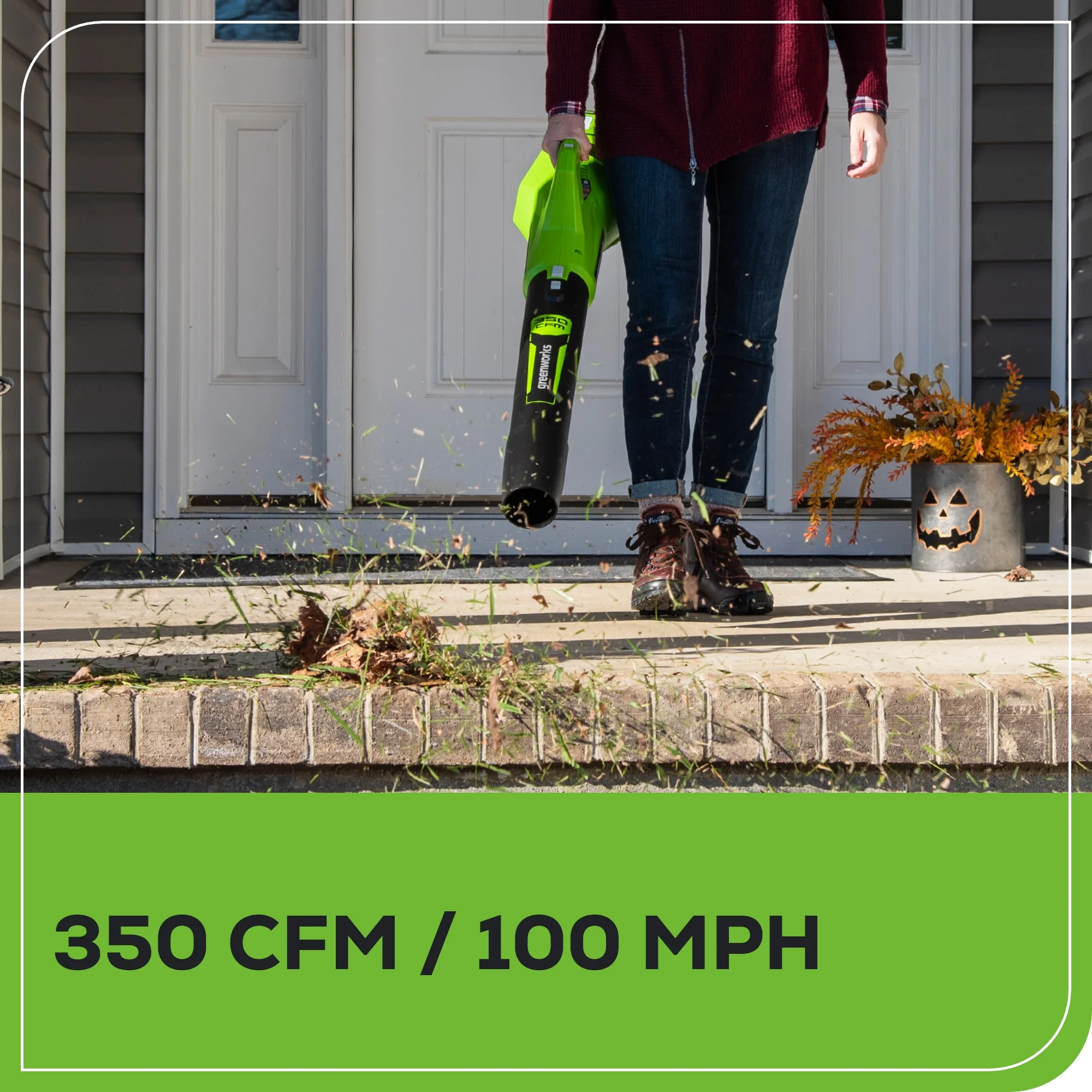 40V 13" Gen 2 String Trimmer and 350 CFM Cordless Battery Leaf Blower Combo Kit, (3).065" Spools,(1)2.0 Ah Battery and Charger - Image 6