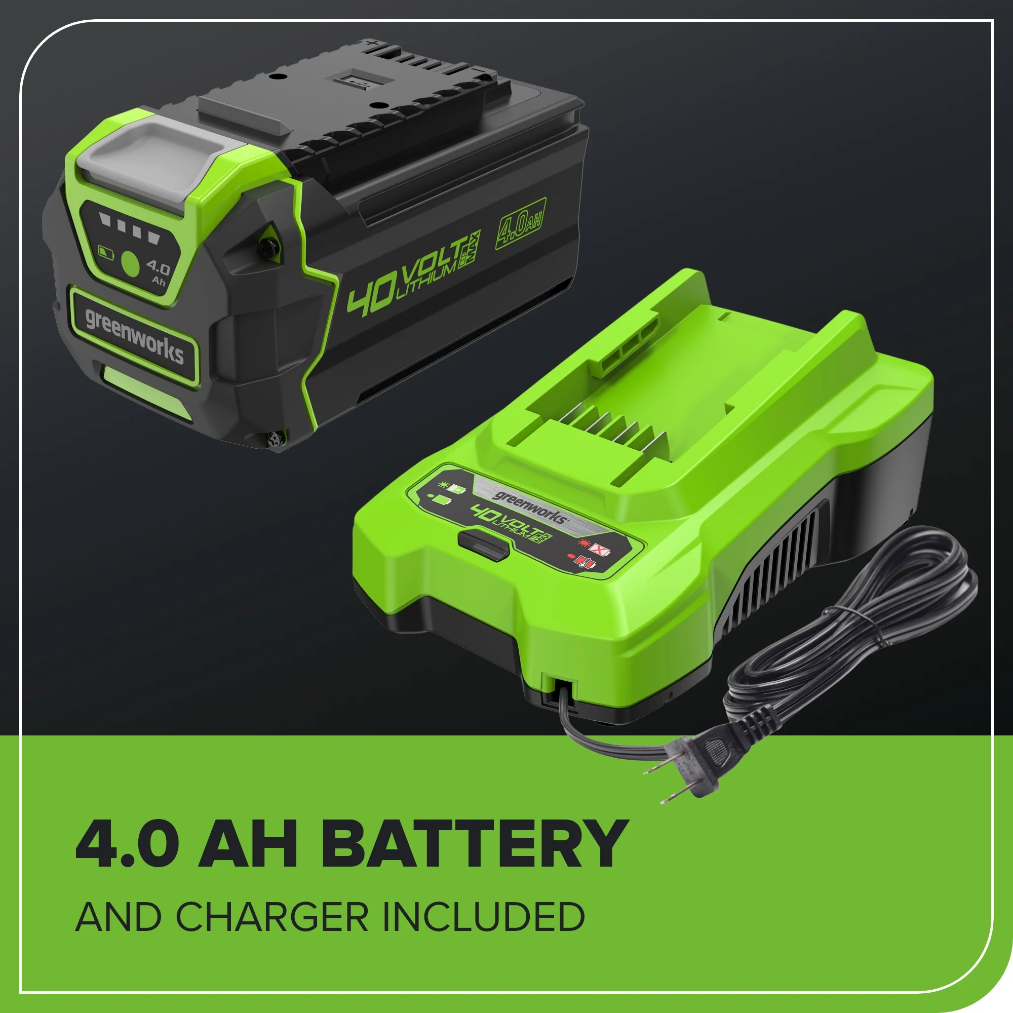 40V 14" Cordless Battery BL Push Lawn Mower: 4.0 Ah Battery and Charger - Image 11