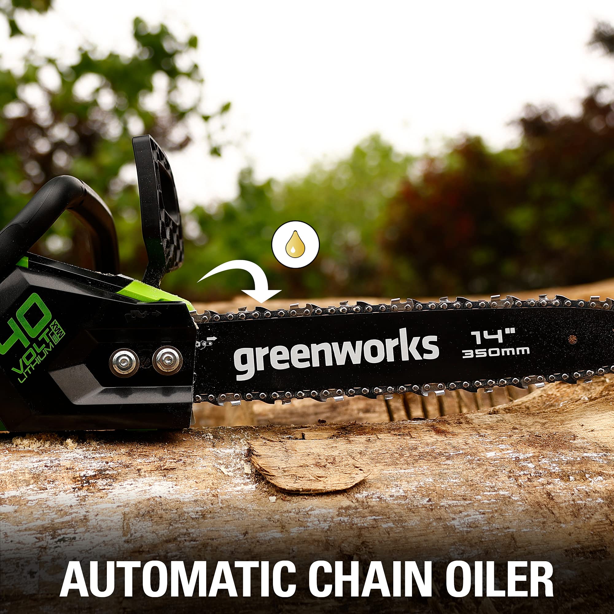 40V 14" 1.5kW Cordless BatteryBrushless Chainsaw (Tool Only) - Image 7