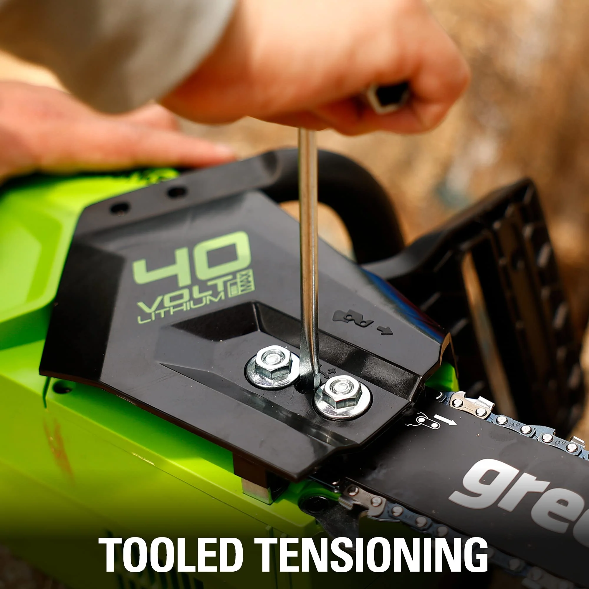 40V 14" 1.5kW Cordless BatteryBrushless Chainsaw (Tool Only) - Image 8