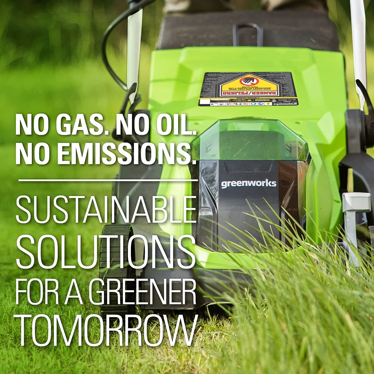 40V 14" Cordless Battery Push Lawn Mower: 4.0 Ah Battery and Charger - Image 11