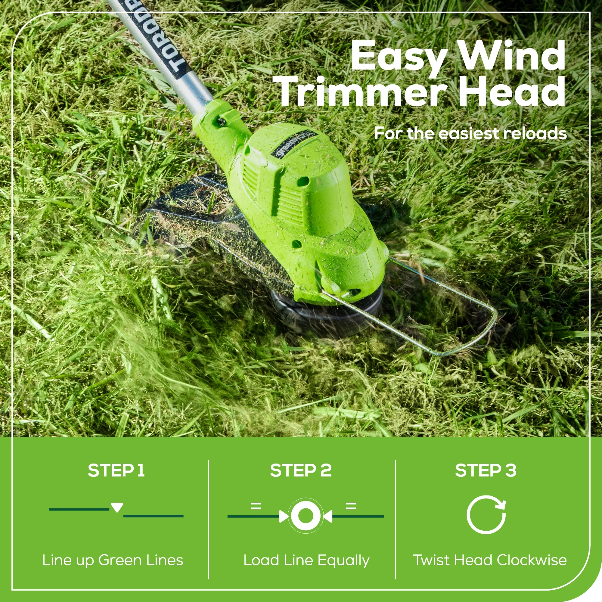 40V 15" Cordless Battery String Trimmer/Blower Combo Kit: 2.5 Ah Battery and Charger - Image 8