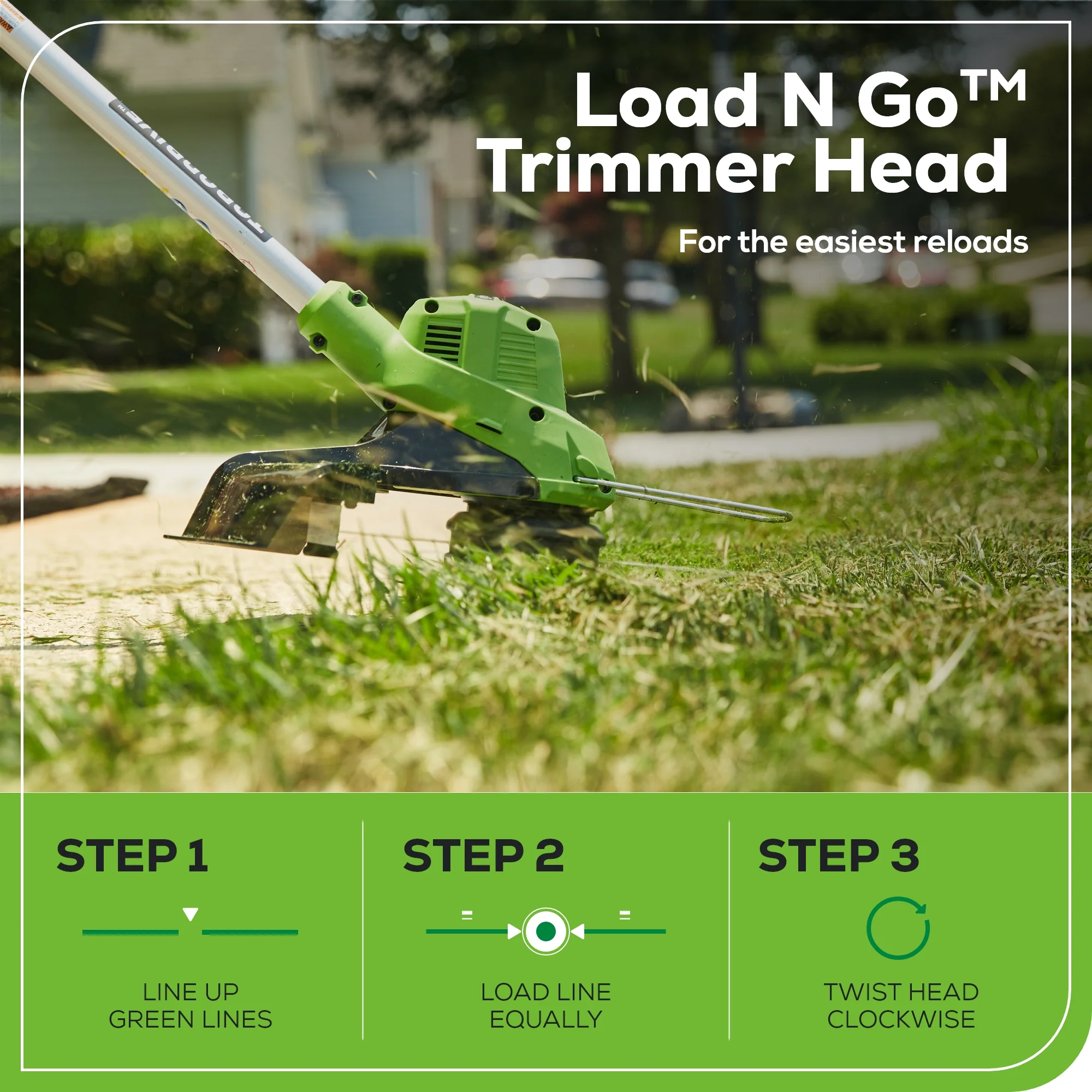 40V 15" Gen 2 Cordless String Trimmer: 2.0 Ah Battery and Charger - Image 4