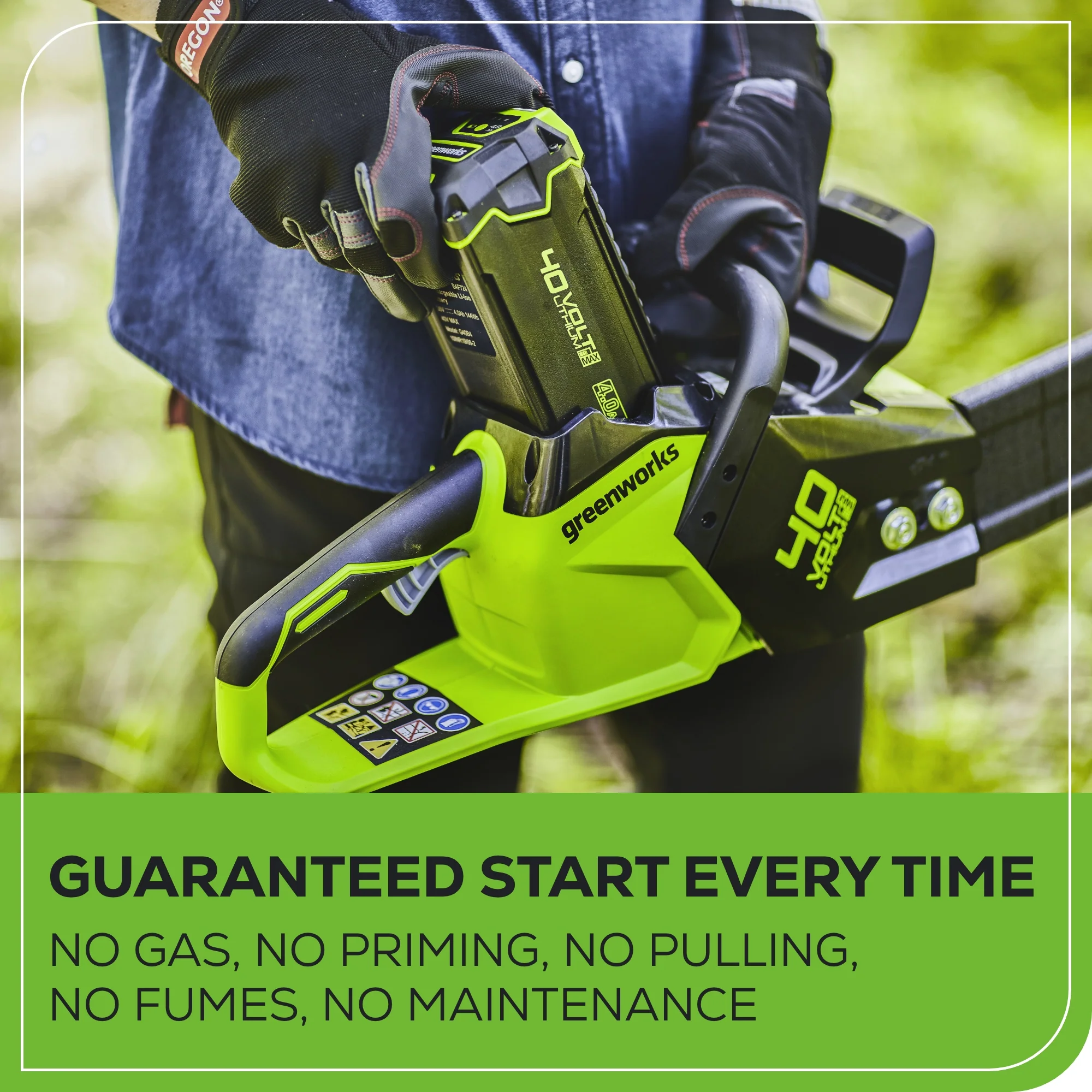 40V 16" Cordless Battery Chainsaw (Tool Only) - Image 8