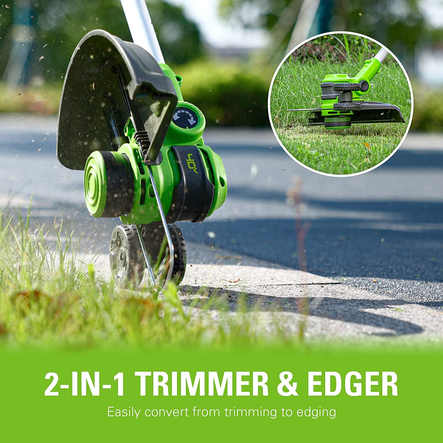 40V 16" Cordless Battery Push Mower 3pc Combo Kit, 4Ah Battery, 2Ah Battery and Charger - Image 8