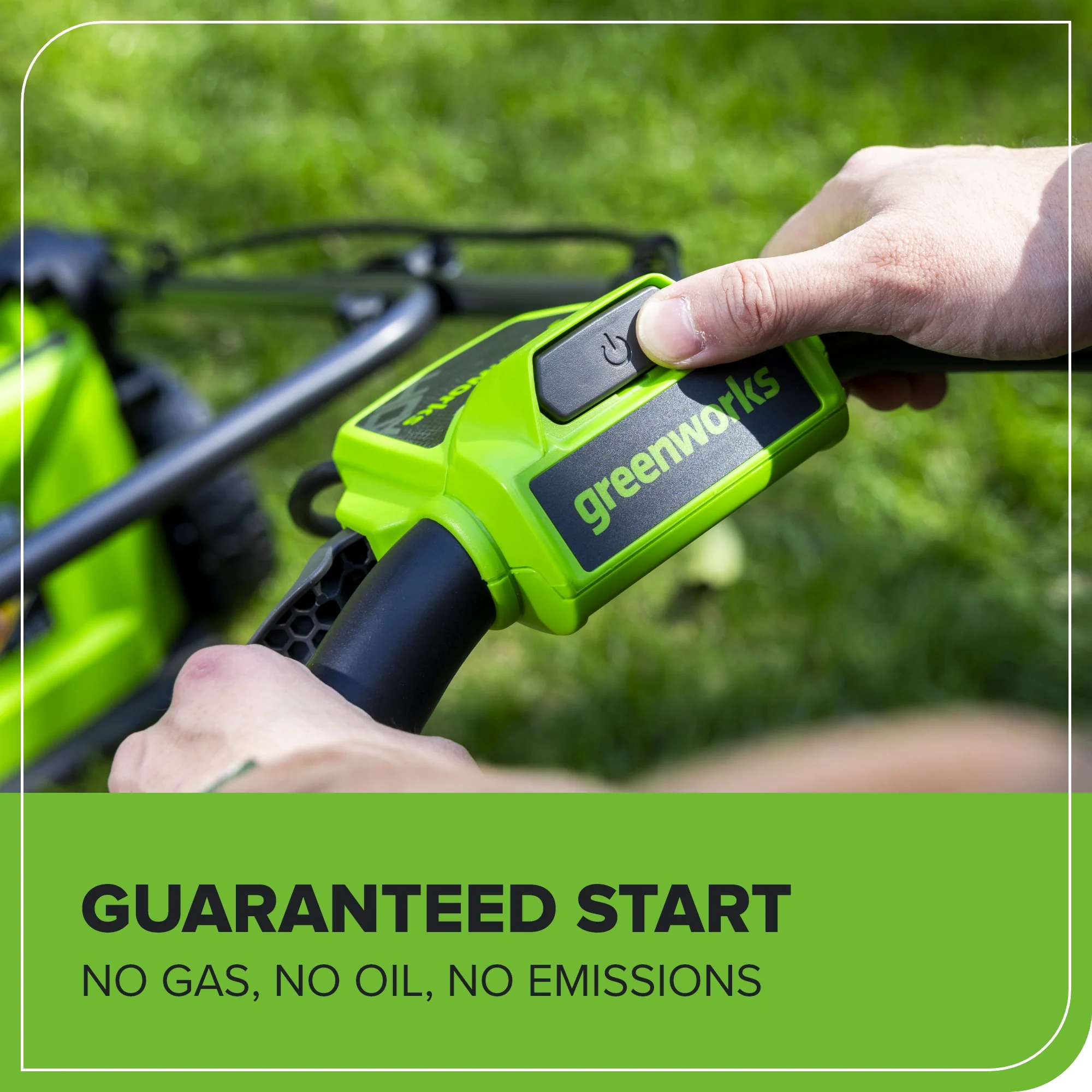 40V 17" Cordless Battery Brushless Push Lawn Mower: 4.0 Ah Battery and Charger - Image 7