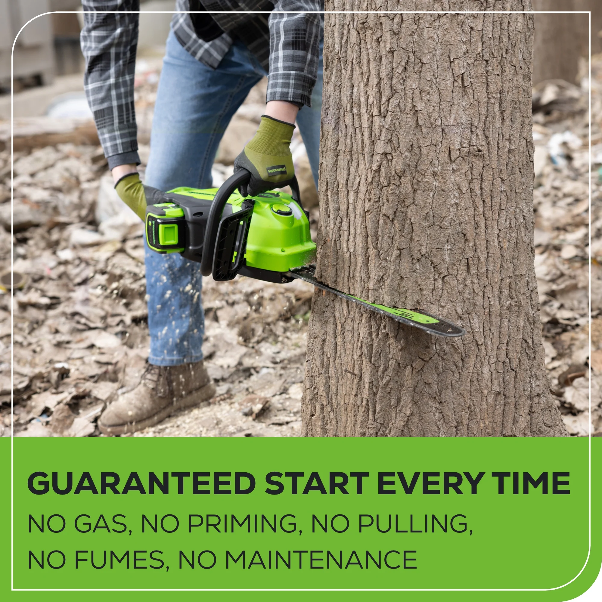 40V 18" Cordless Battery BL Chainsaw (Tool Only) - Image 5