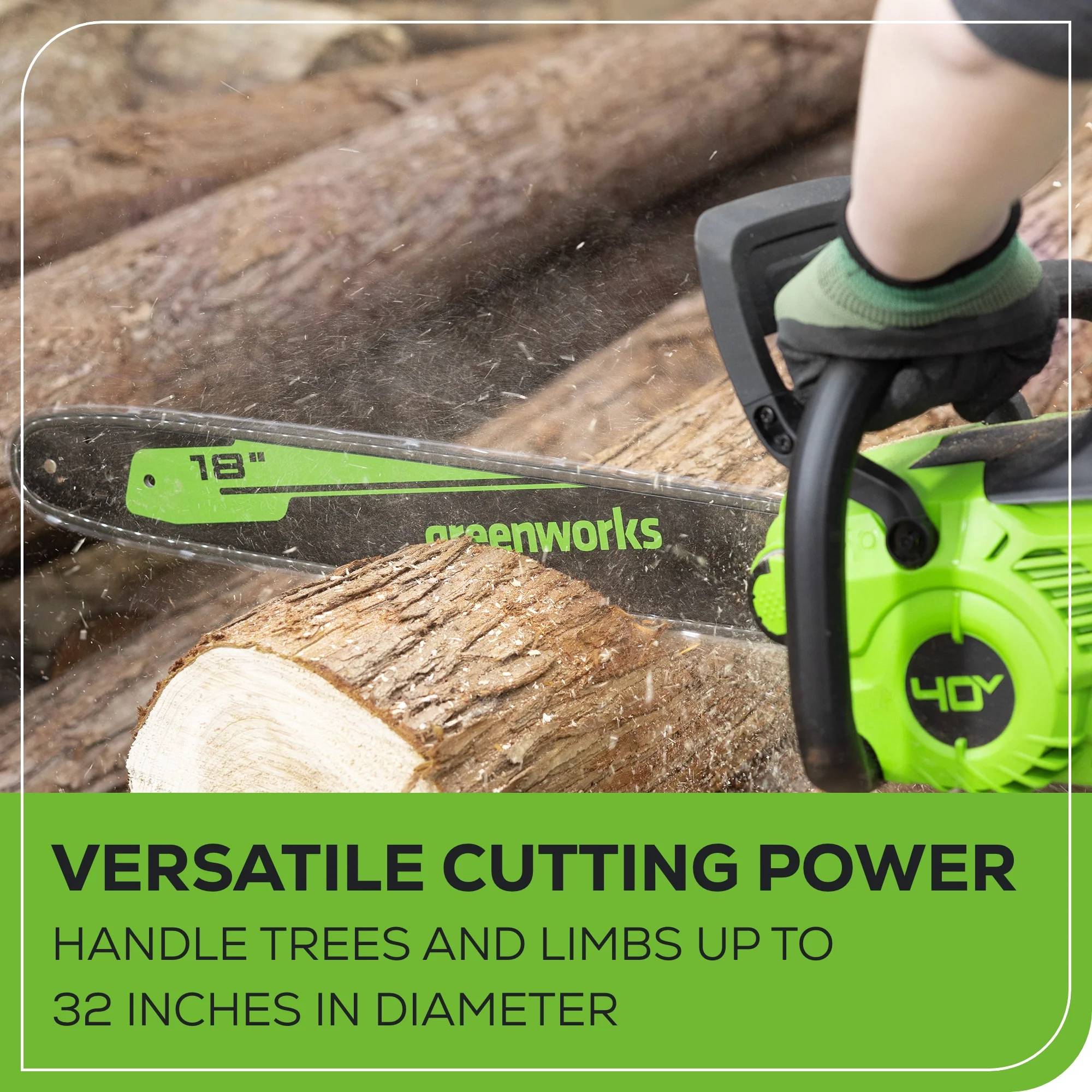 40V 18" Cordless Battery BL Chainsaw (Tool Only) - Image 7
