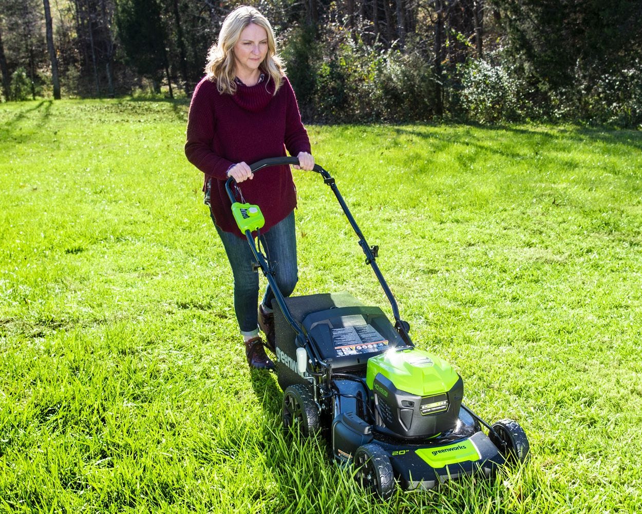40V 20" Cordless Battery Push Lawn Mower 3PC Combo Kit, (1) 5.0Ah Battery: (1) 2.0 Ah Battery and (2) Chargers - Image 5