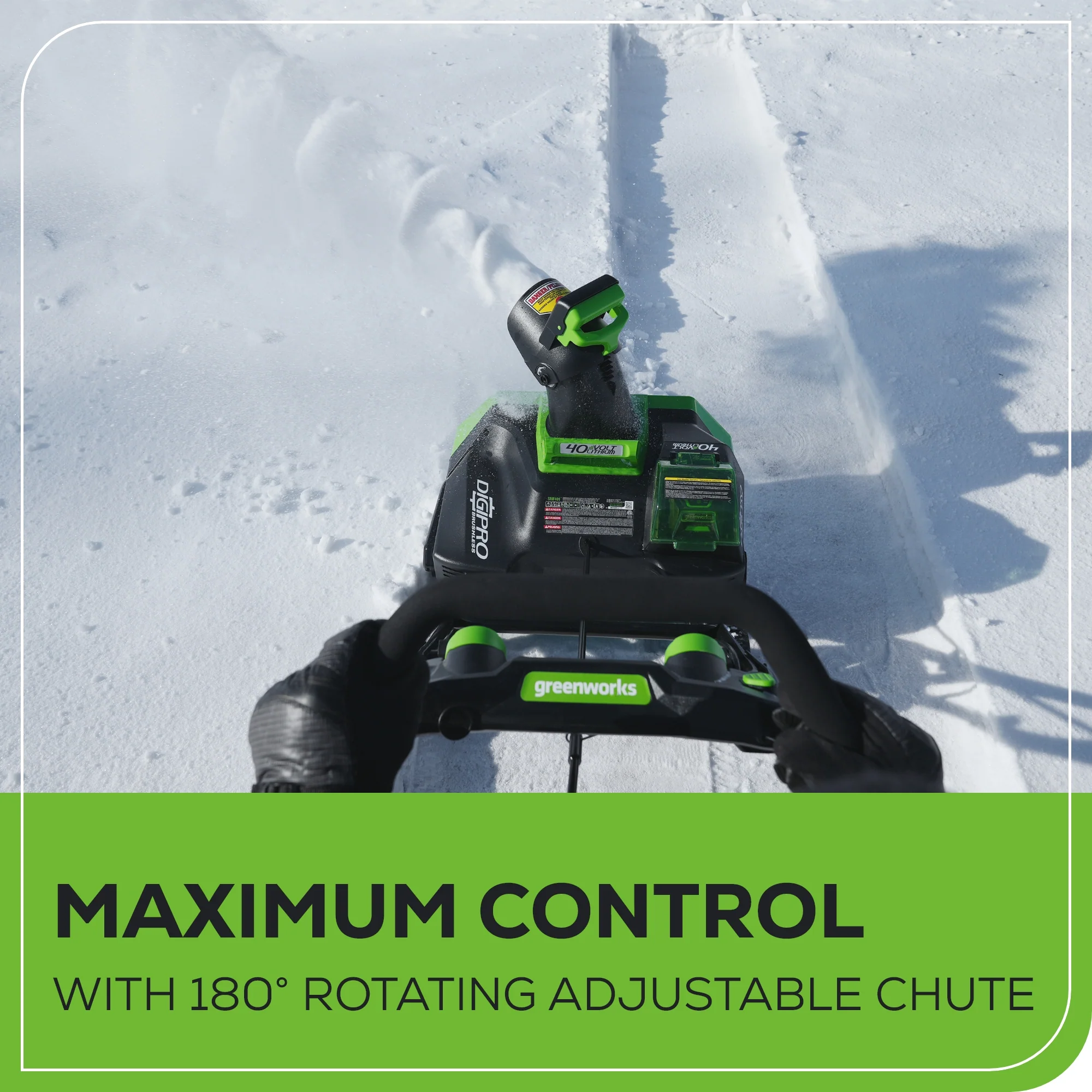 40V 20" Cordless Battery Single-Stage Snow Blower (Tool Only) - Image 7
