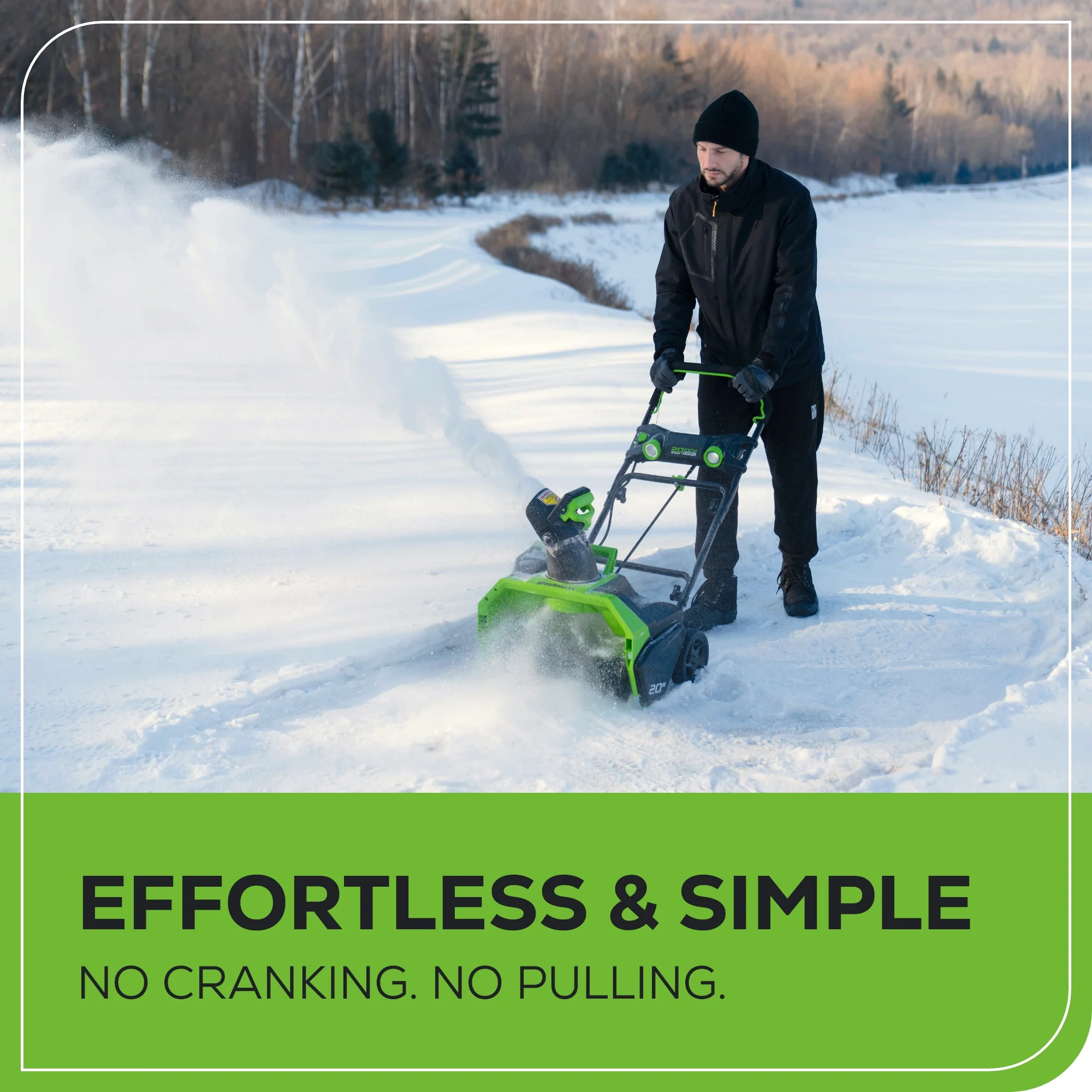 40V 20" Cordless Battery Single-Stage Snow Blower (Tool Only) - Image 8