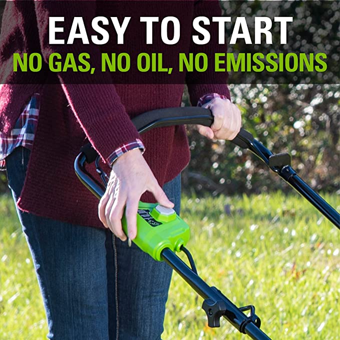 40V 21" Cordless Battery Brushless Push Lawn Mower: 5.0 Ah USB Battery and Charger - Image 6