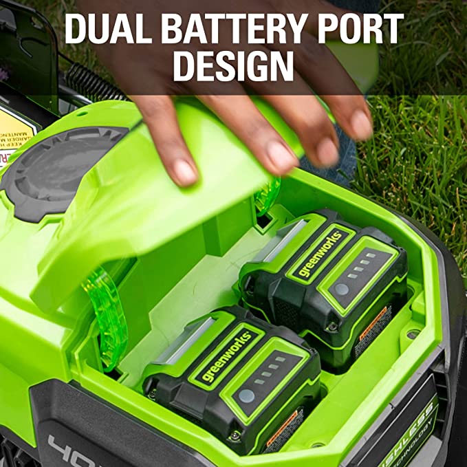 40V 21" Cordless Battery Brushless Push Lawn Mower: 5.0 Ah USB Battery and Charger - Image 7