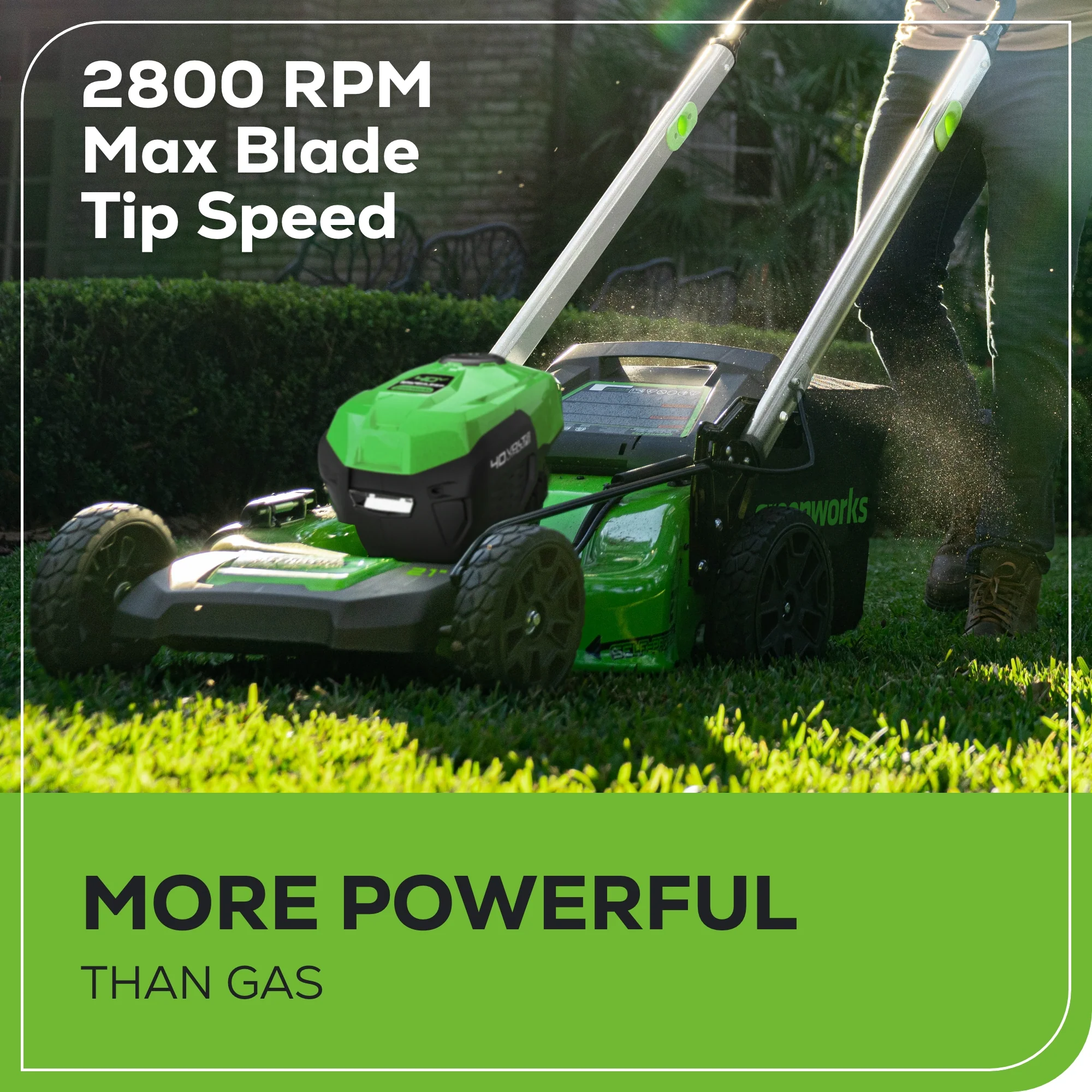 40V 21" Cordless Battery Self-Propelled Lawn Mower: 5.0 Ah USB Batteries and Charger - Image 7