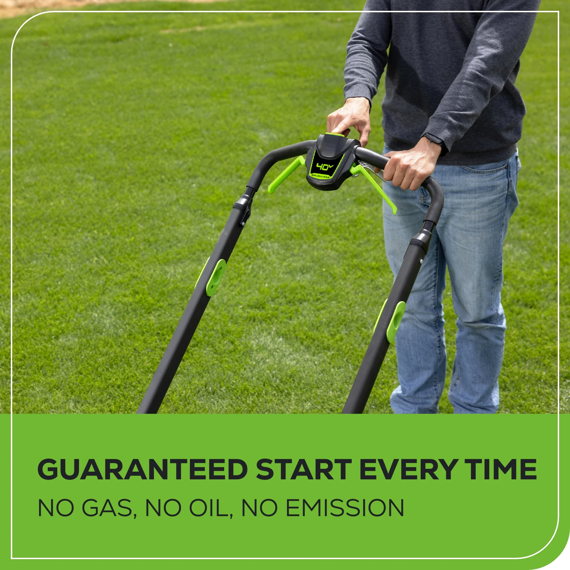 40V 21" Cordless Battery Self-Propelled Lawn Mower: 5.0 Ah Battery and 2A Charger - Image 6