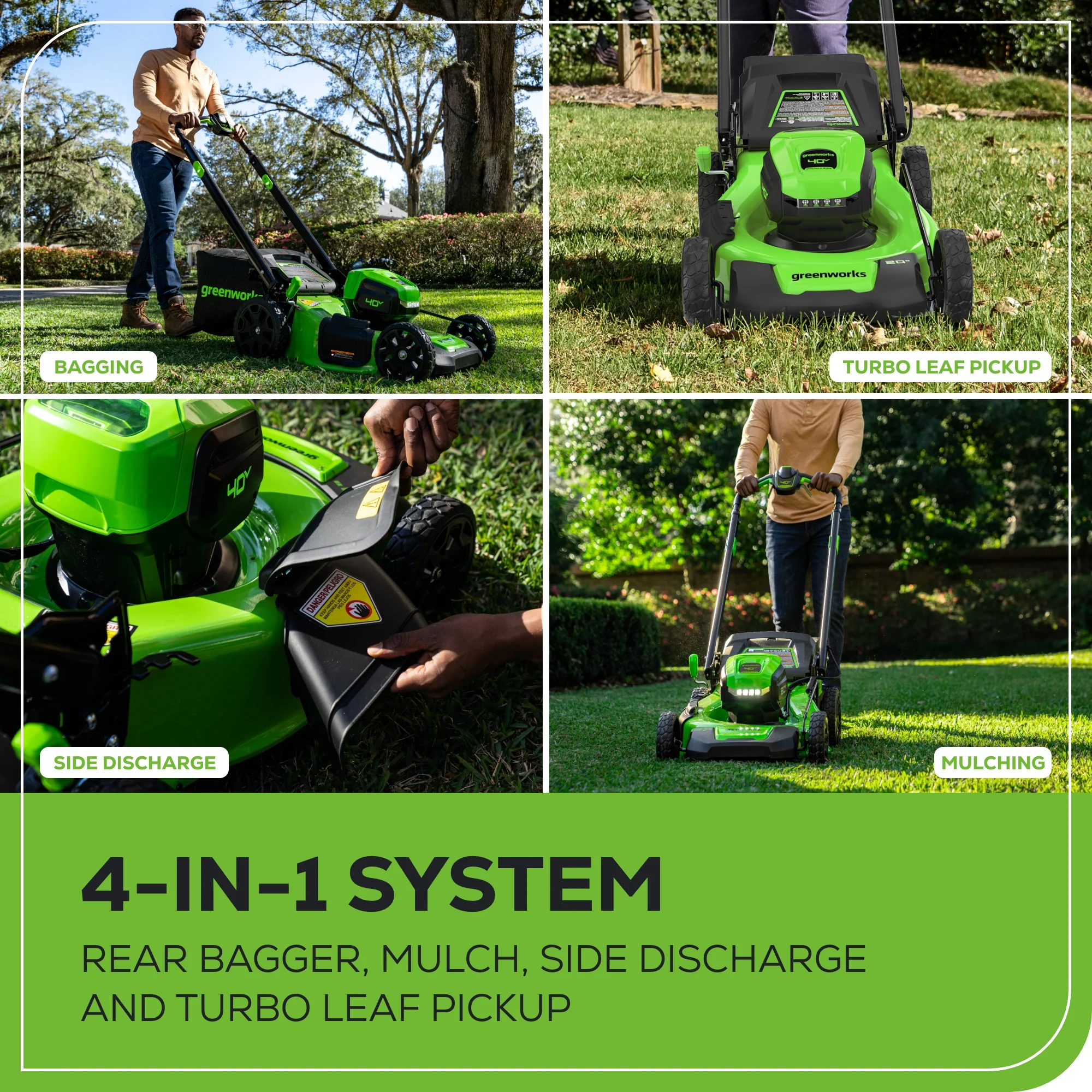 40V 21" Cordless Battery Self-Propelled Lawn Mower: 5.0 Ah Battery and 2A Charger - Image 8