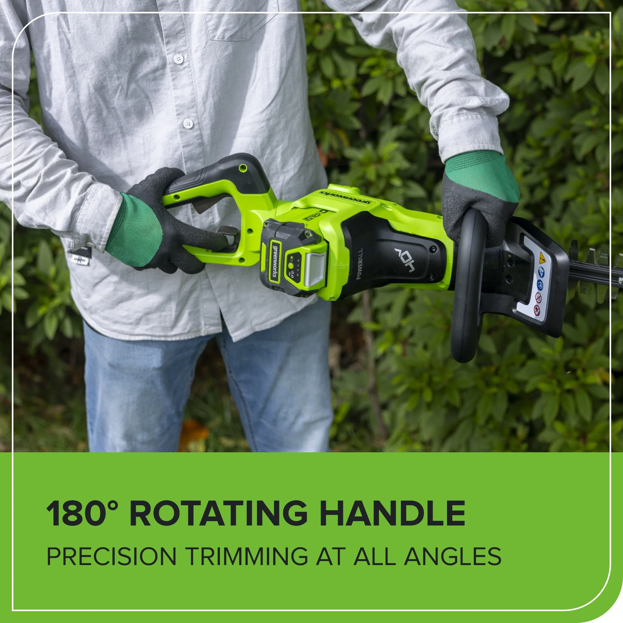 40V 26" Cordless Battery Hedge Trimmer (Tool Only) - Image 6