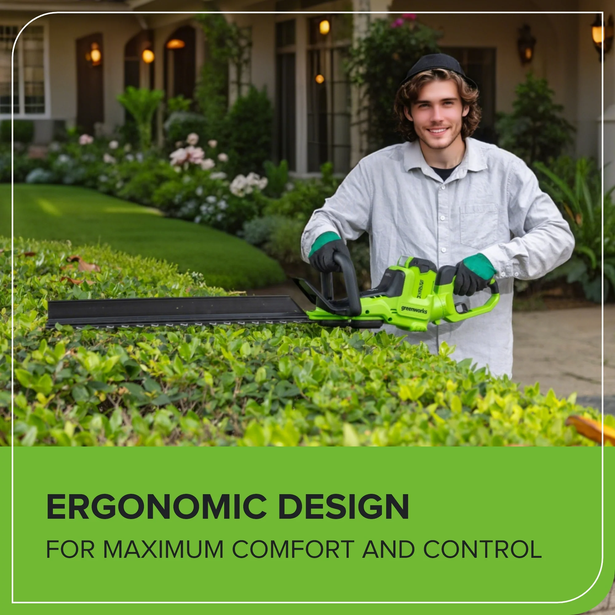 40V 26" Cordless Battery Hedge Trimmer (Tool Only) - Image 4