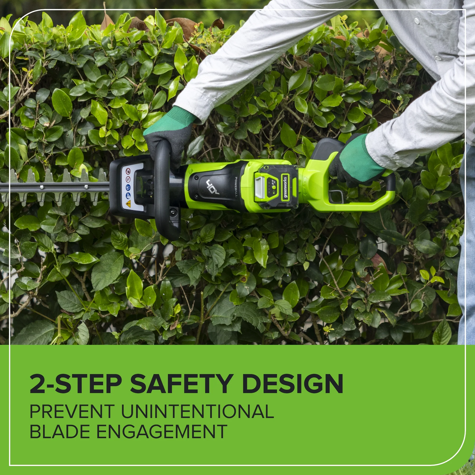 40V 26" Cordless Battery Hedge Trimmer (Tool Only) - Image 10